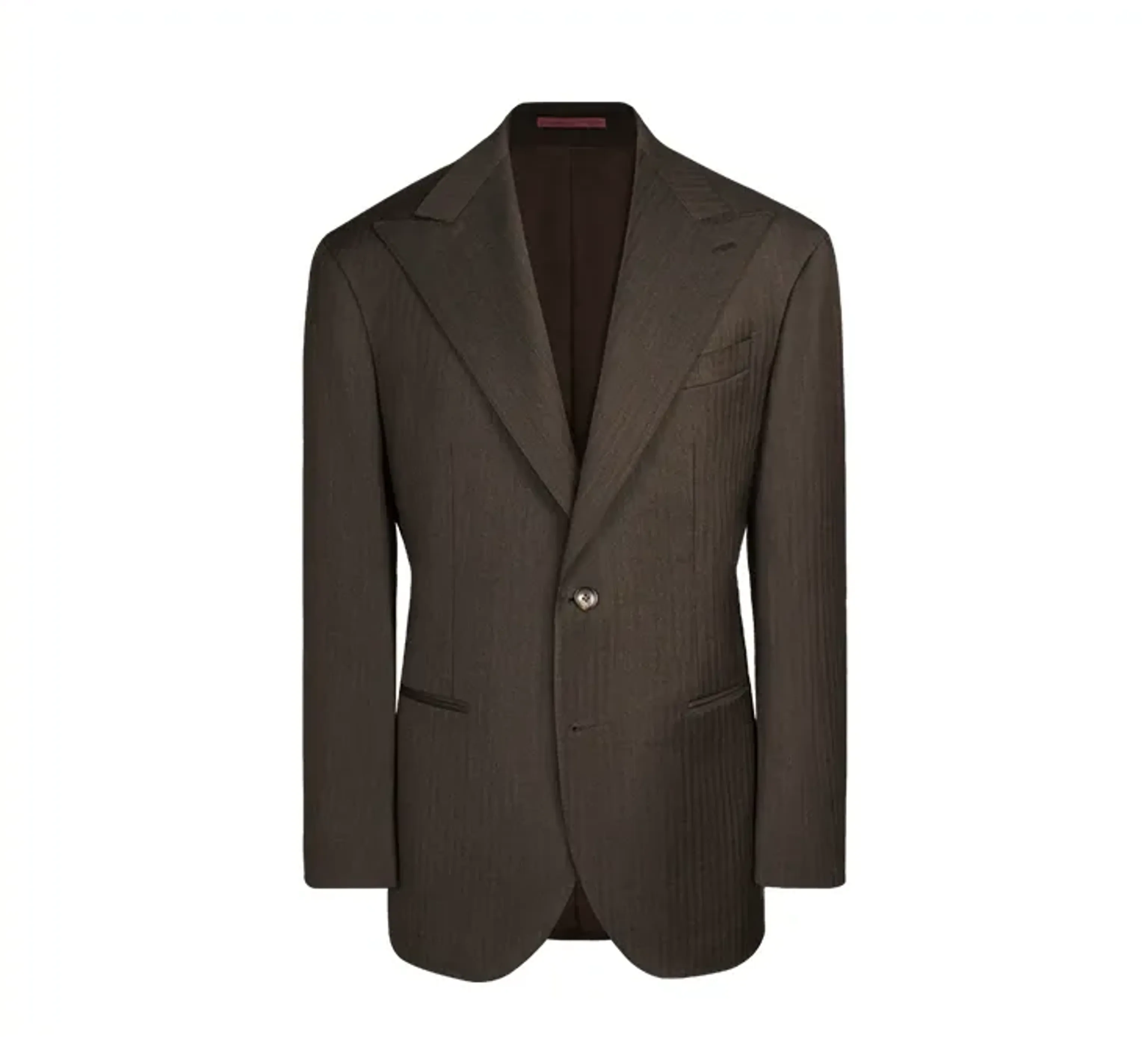 120S Pure Wool Herringbone Suit - Image 9