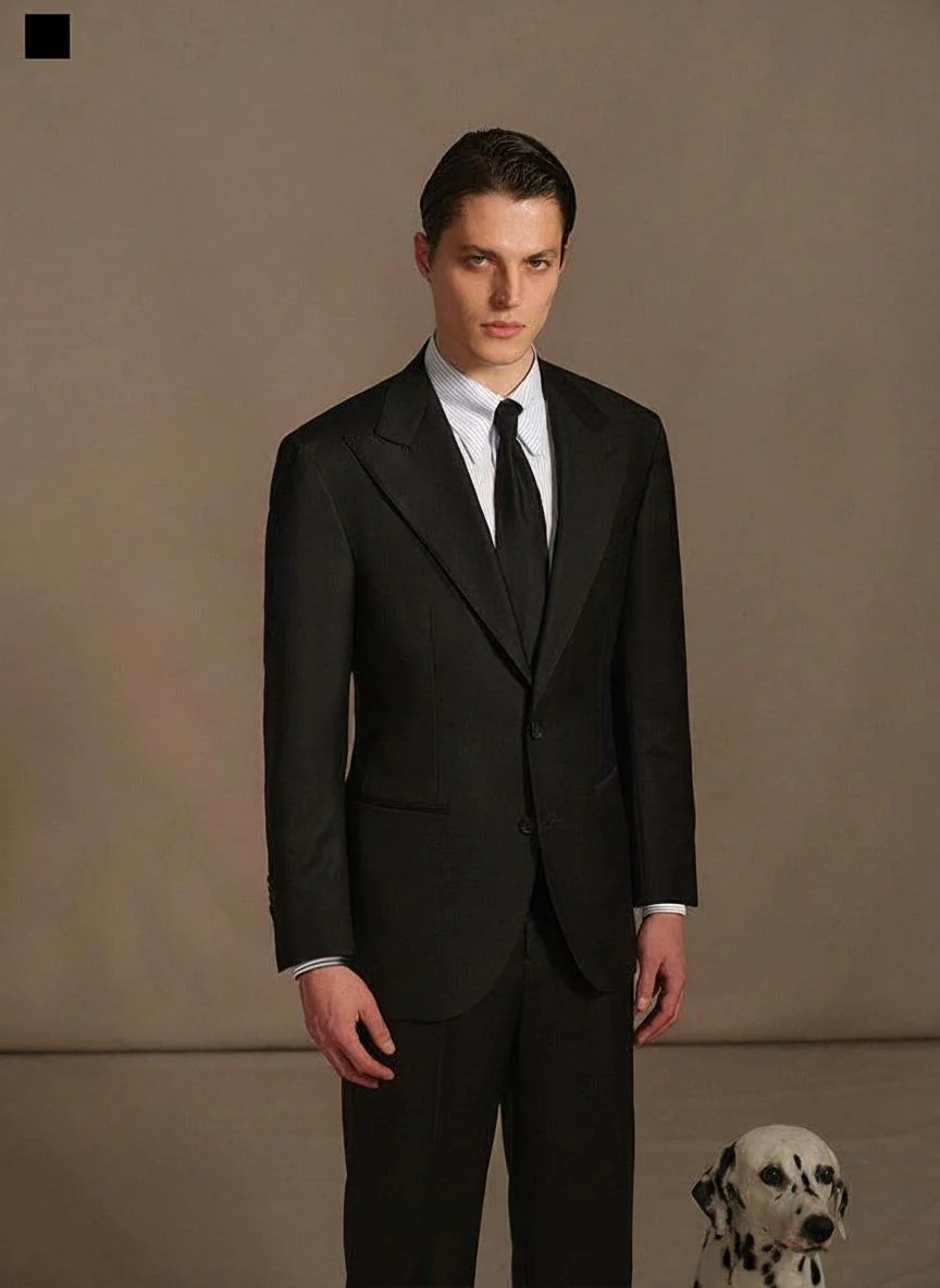 130S Virgin Italian Imported Wool Suit