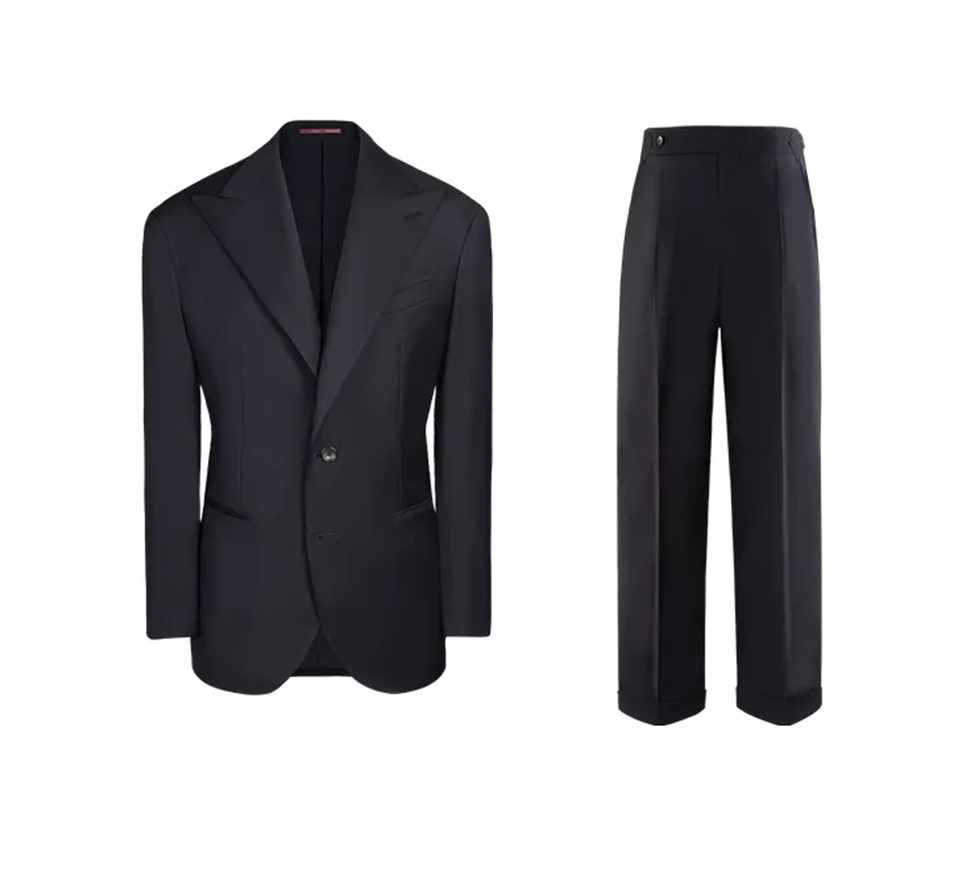 130S Virgin Italian Imported Wool Suit - Image 3