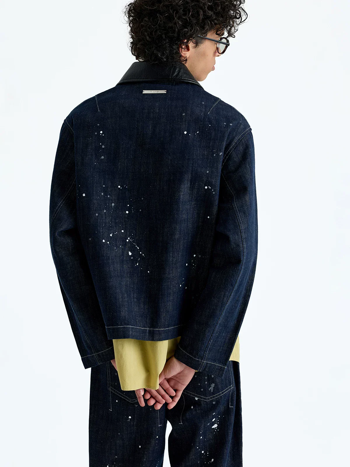 13oz Paint-Splatter Zip Denim Jacket - Image 3