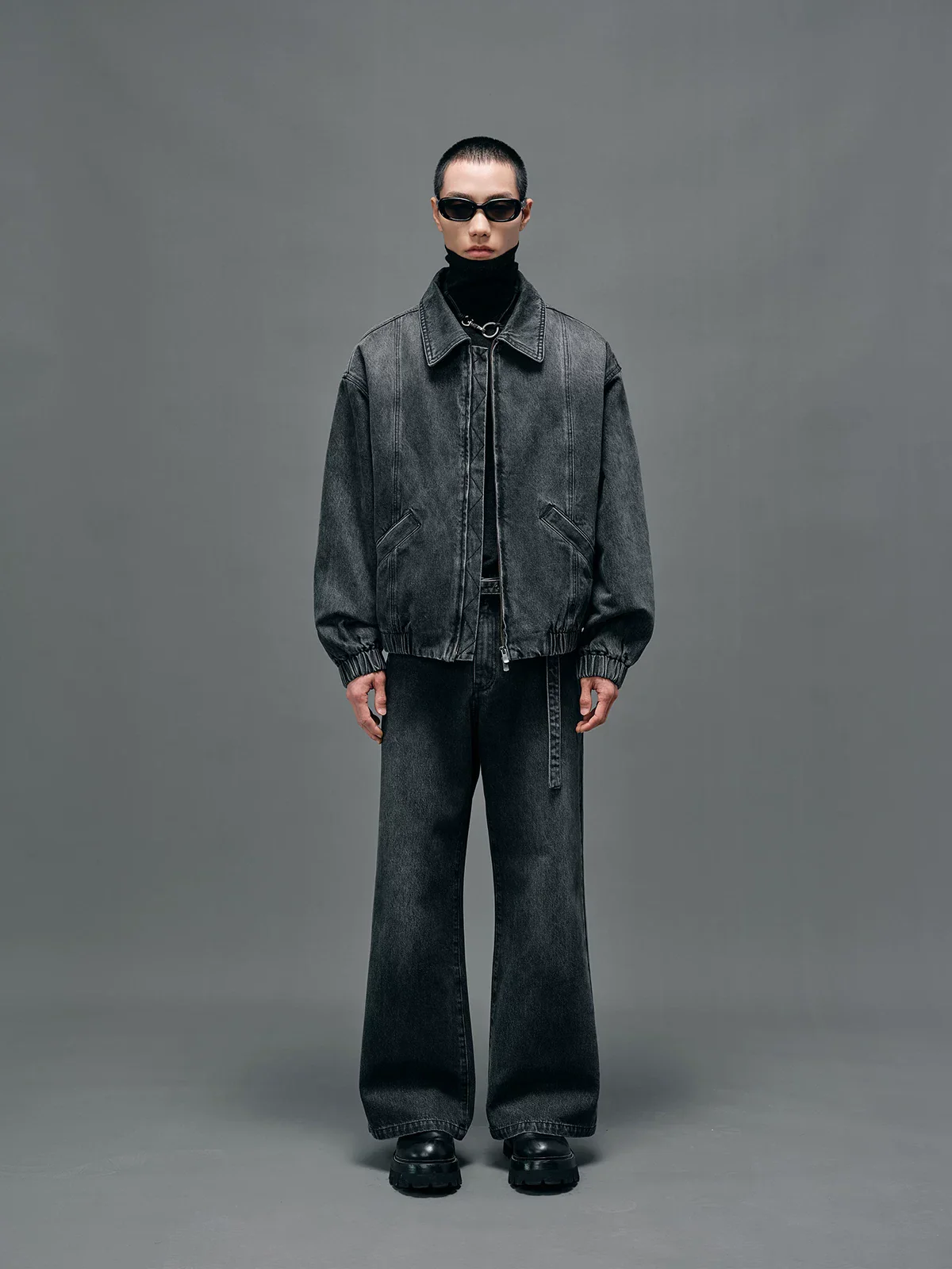 13oz Quilted Denim Zip Jacket - Image 3