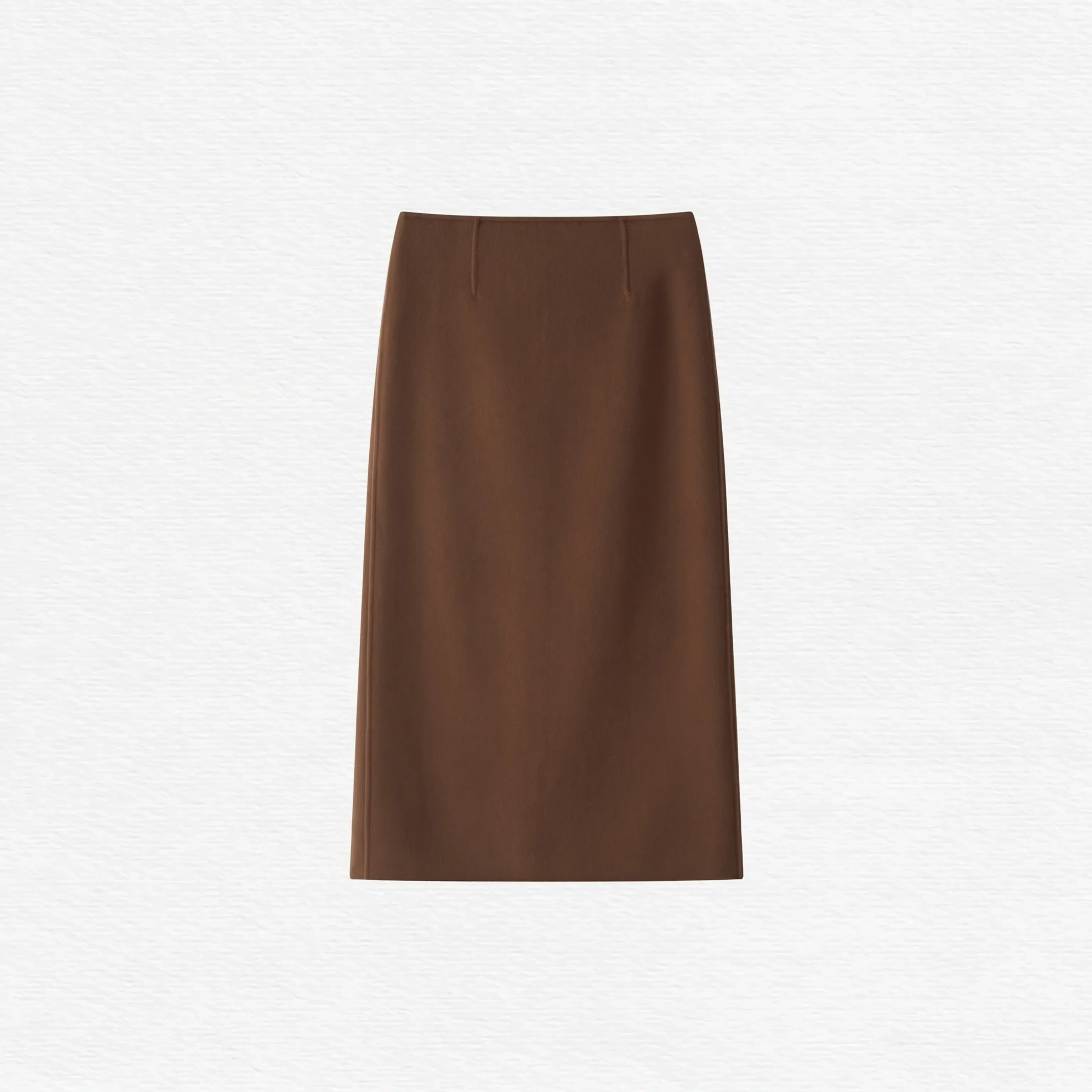 14.5-Micron Double-Faced Cashmere Straight Midi Skirt - Image 6