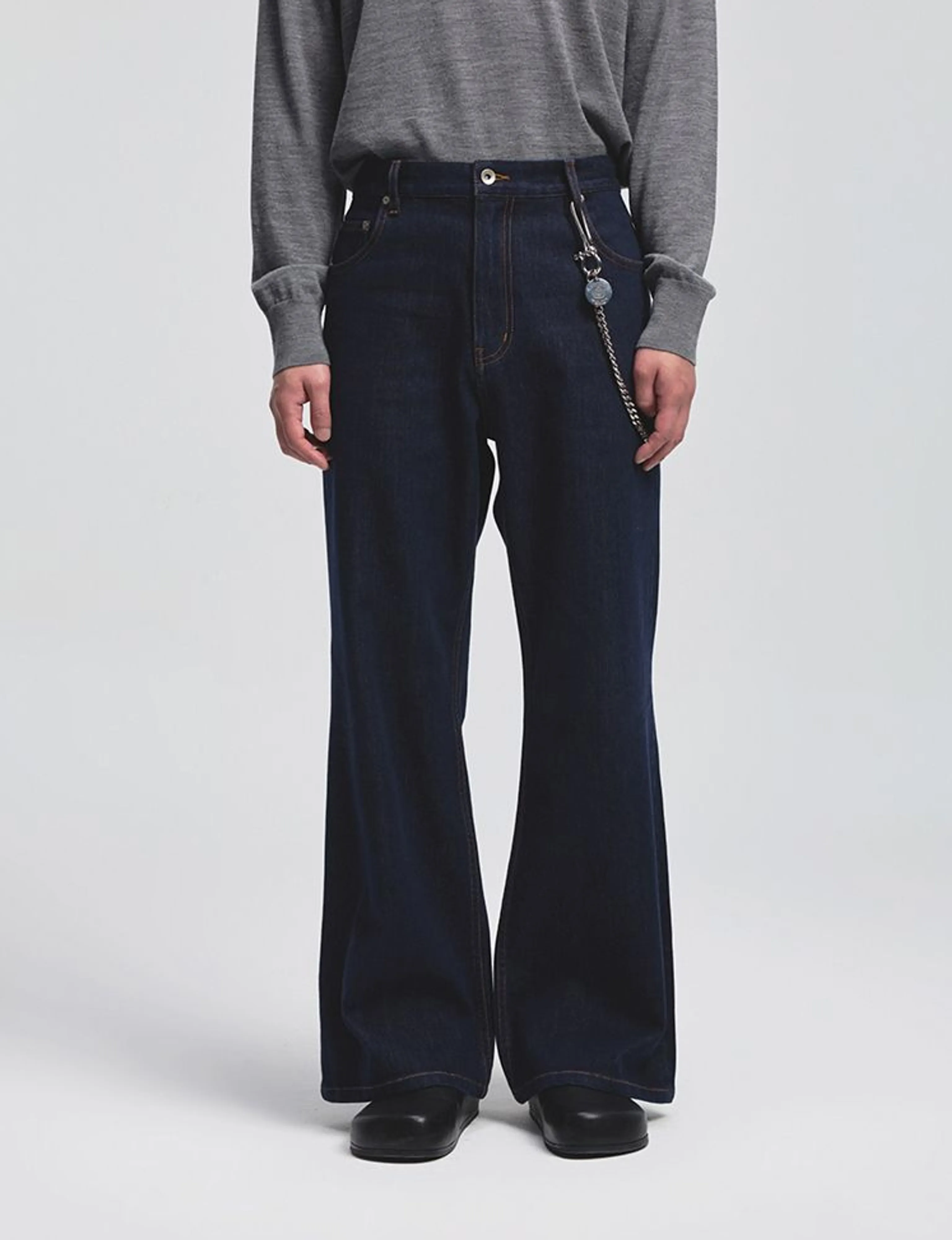 15oz Raw Stretch Bootcut Jeans - Image 5