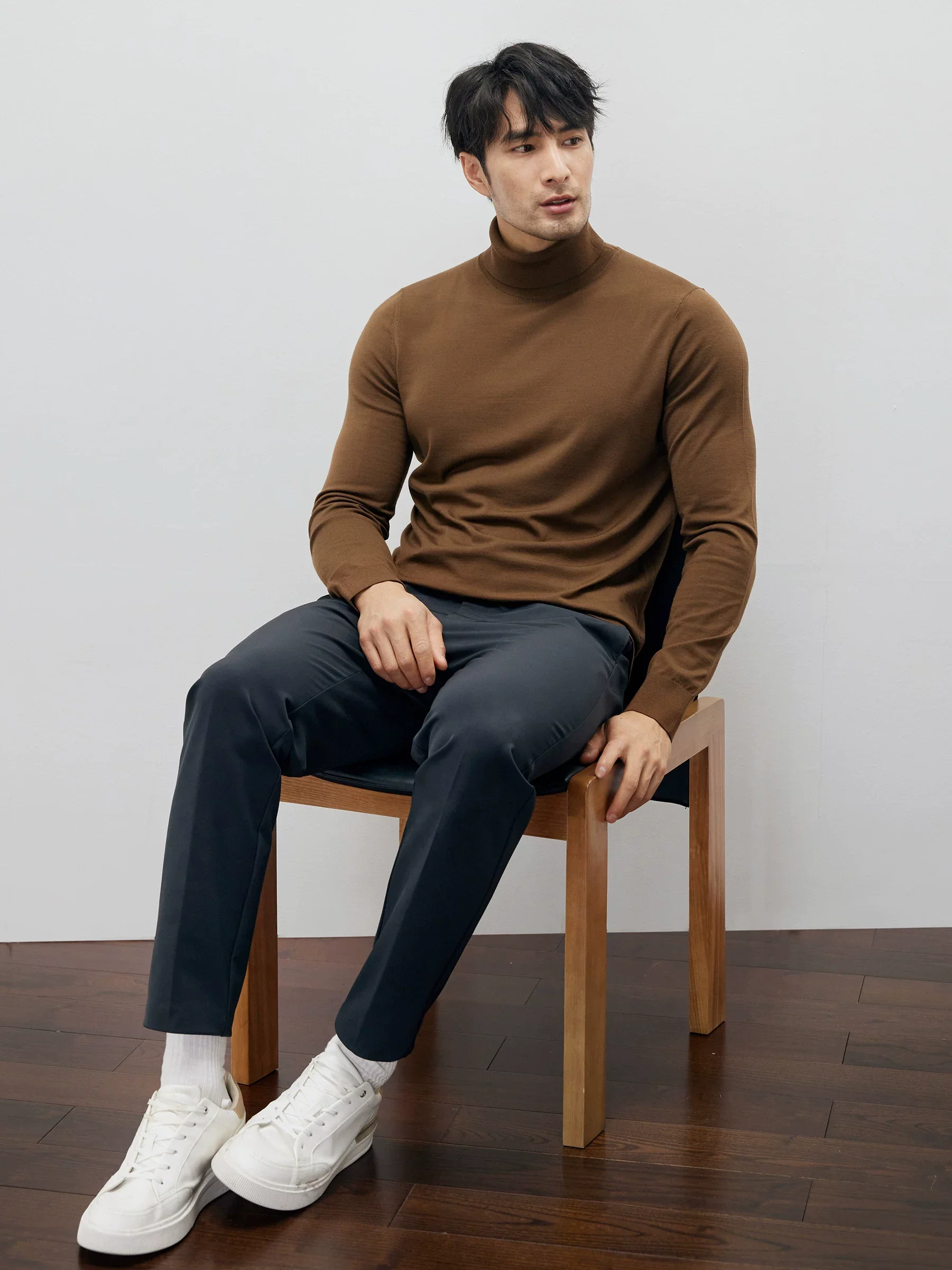 18-Gauge Wool Turtleneck Sweater