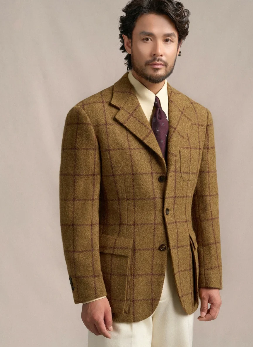 1930s Windowpane Tweed Sport Coat - Image 2
