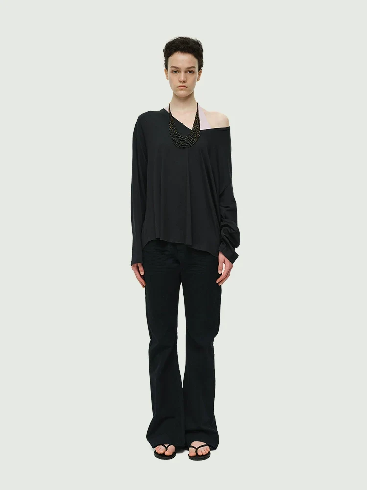 3D Crease Bootcut Trousers - Image 5
