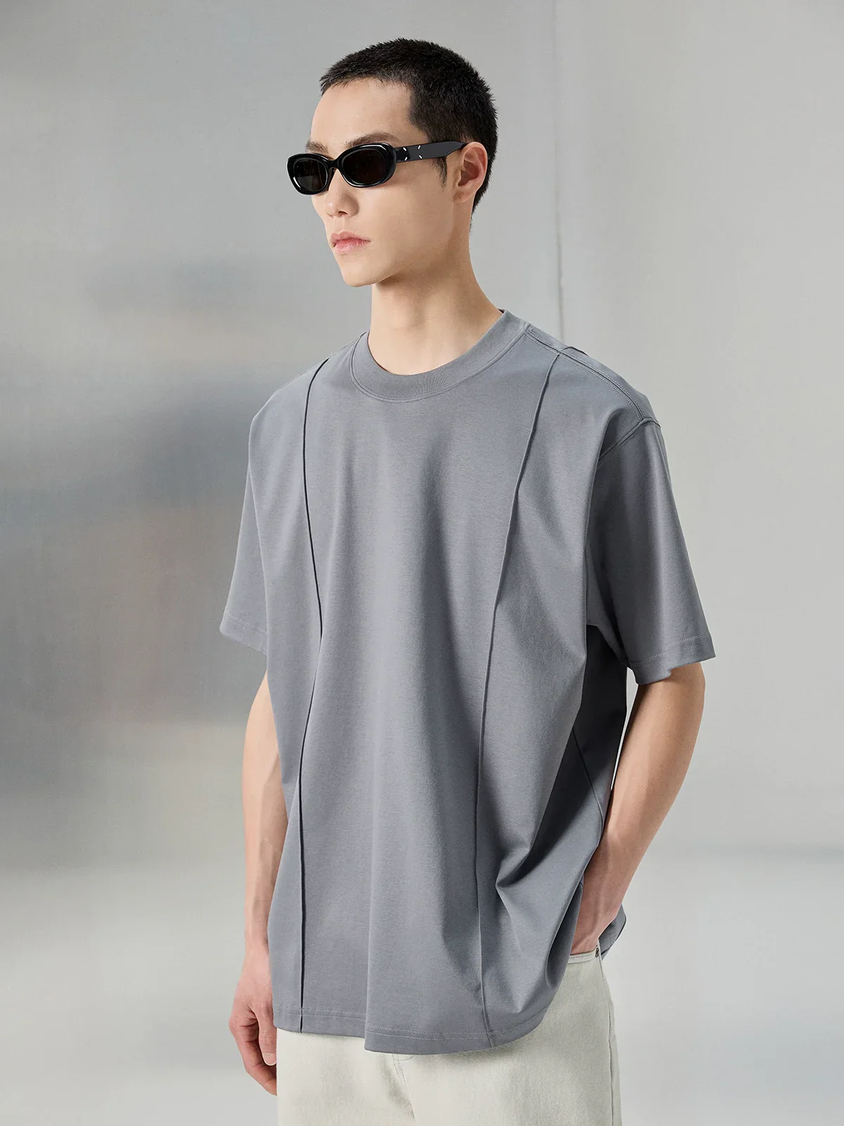 3D Topstitch Tee