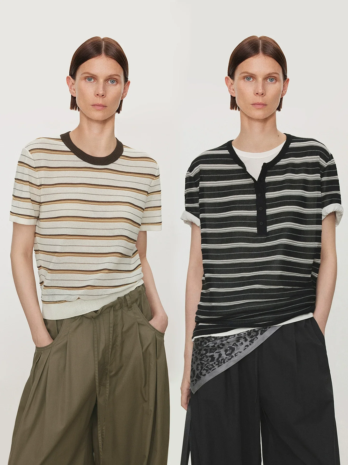 3DStripeCoolCottonKnitTee