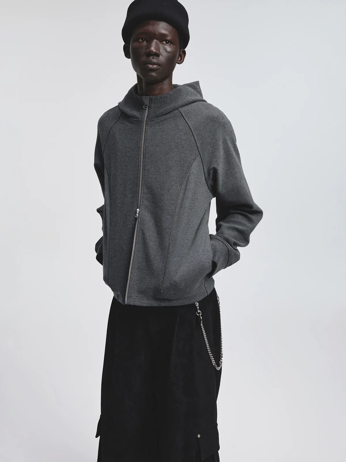 410g Terry Raglan Zip Hoodie
