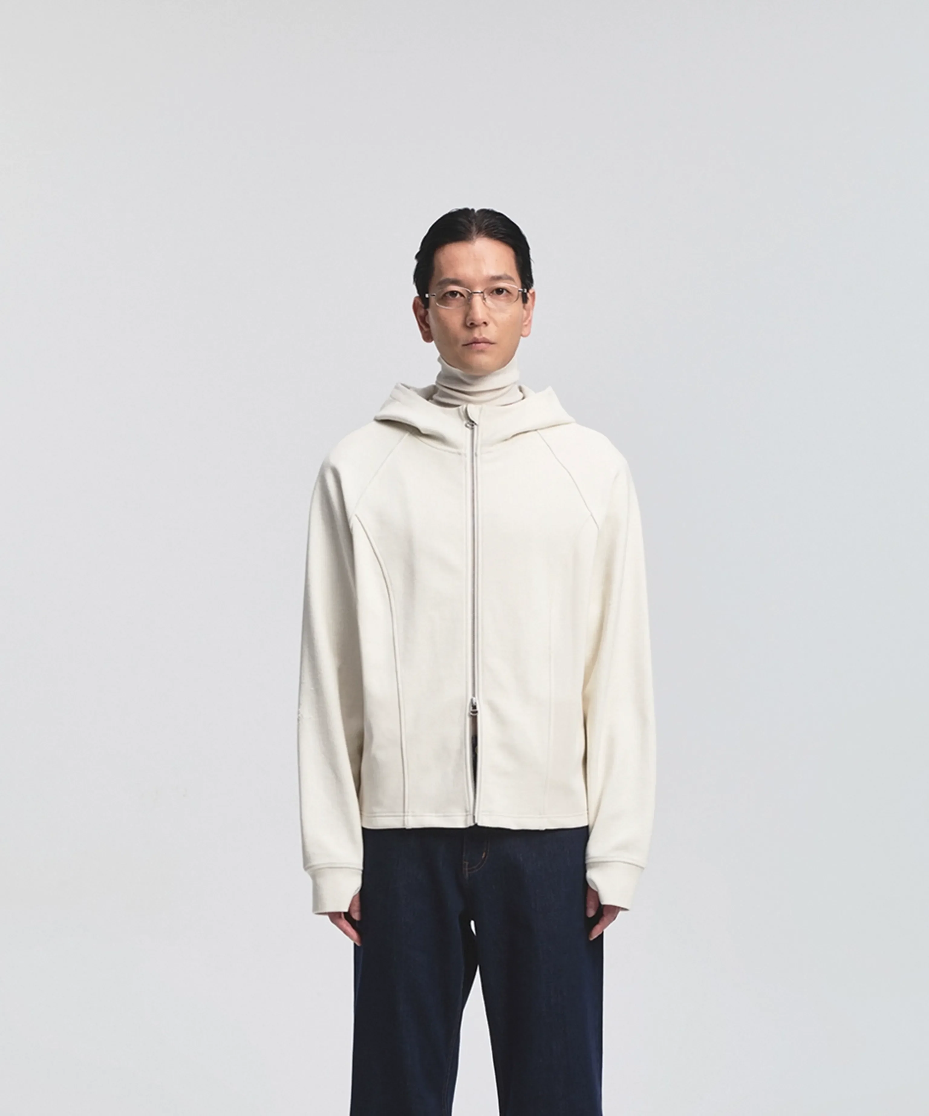 410g Terry Raglan Zip Hoodie - Image 3