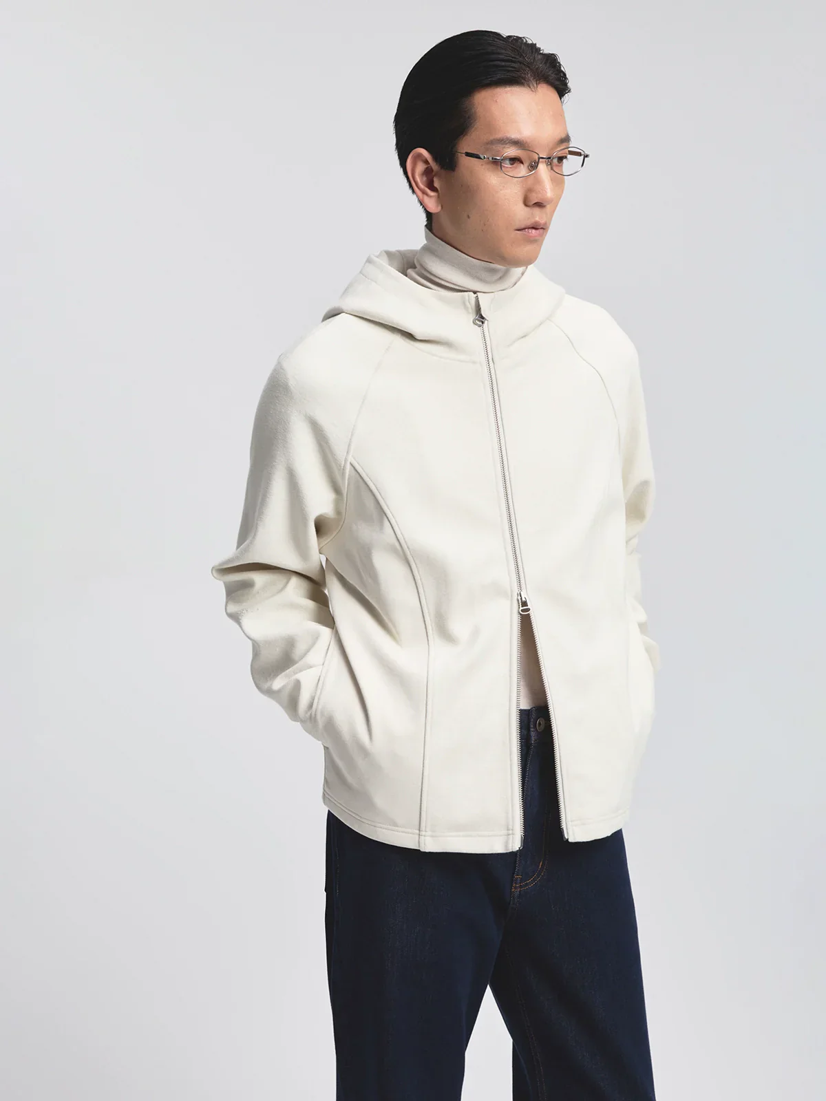 410g Terry Raglan Zip Hoodie - Image 4