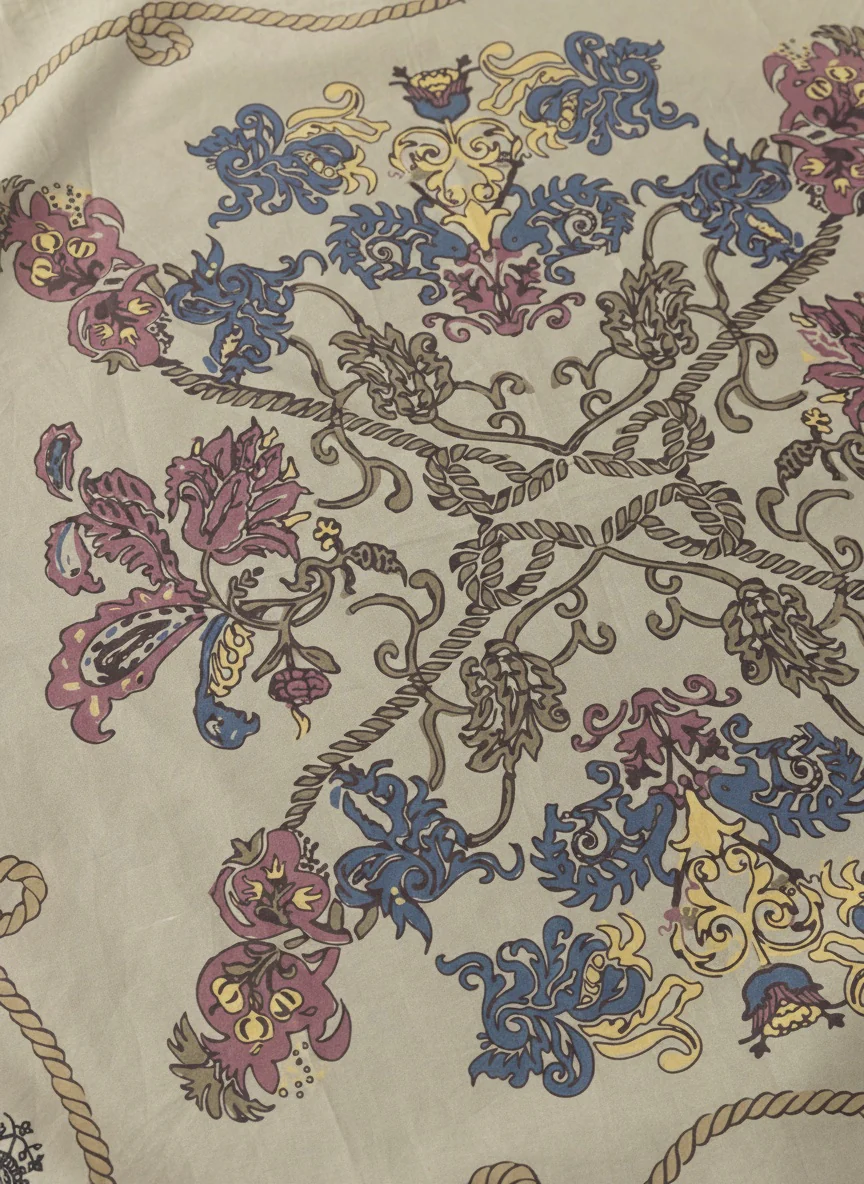 80s Cotton Printed Bandana - Image 5