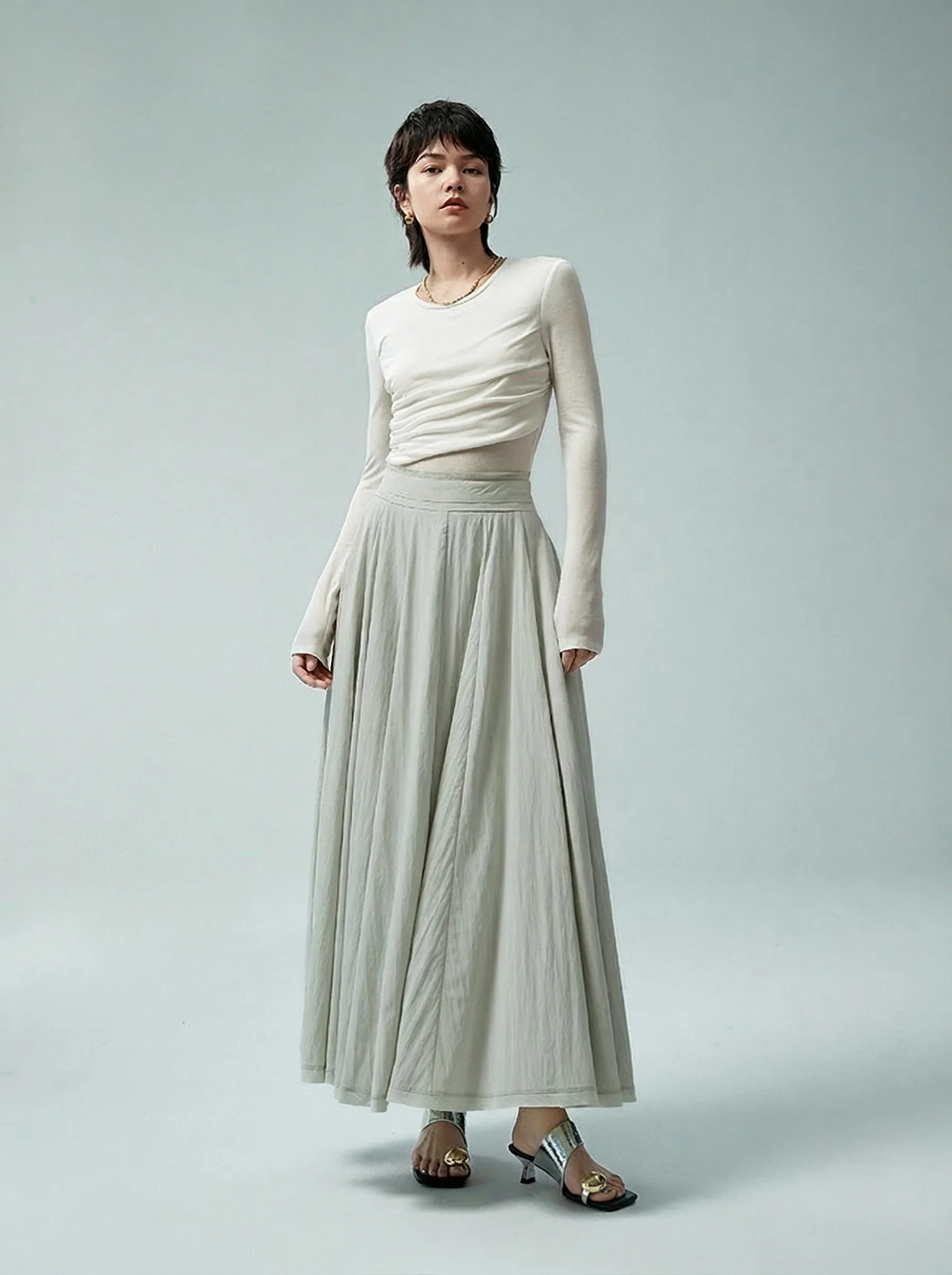 A-Line Maxi Skirt