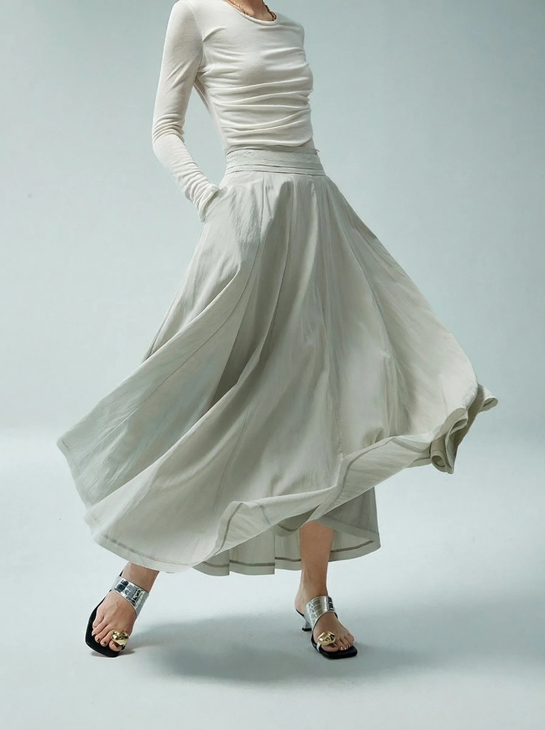 A-Line Maxi Skirt - Image 3