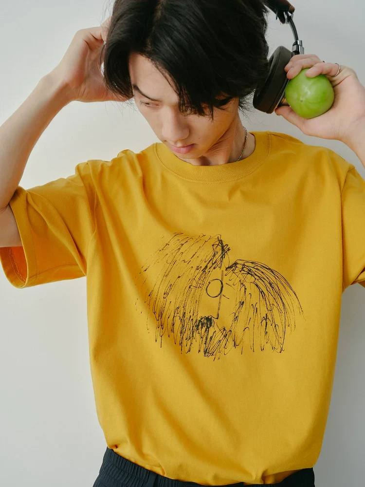 Abstract Sketch Cotton T-Shirt