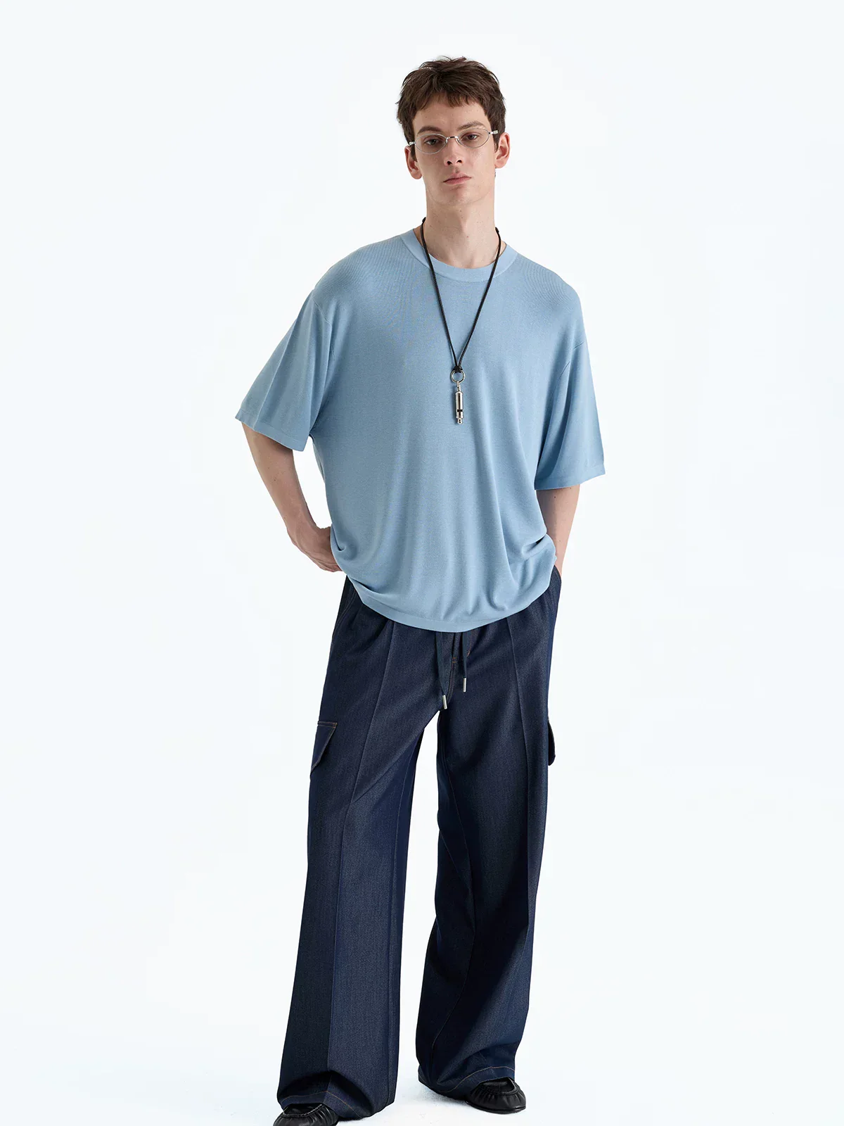 Acetate Lyocell 16-Gauge Crewneck T-Shirt