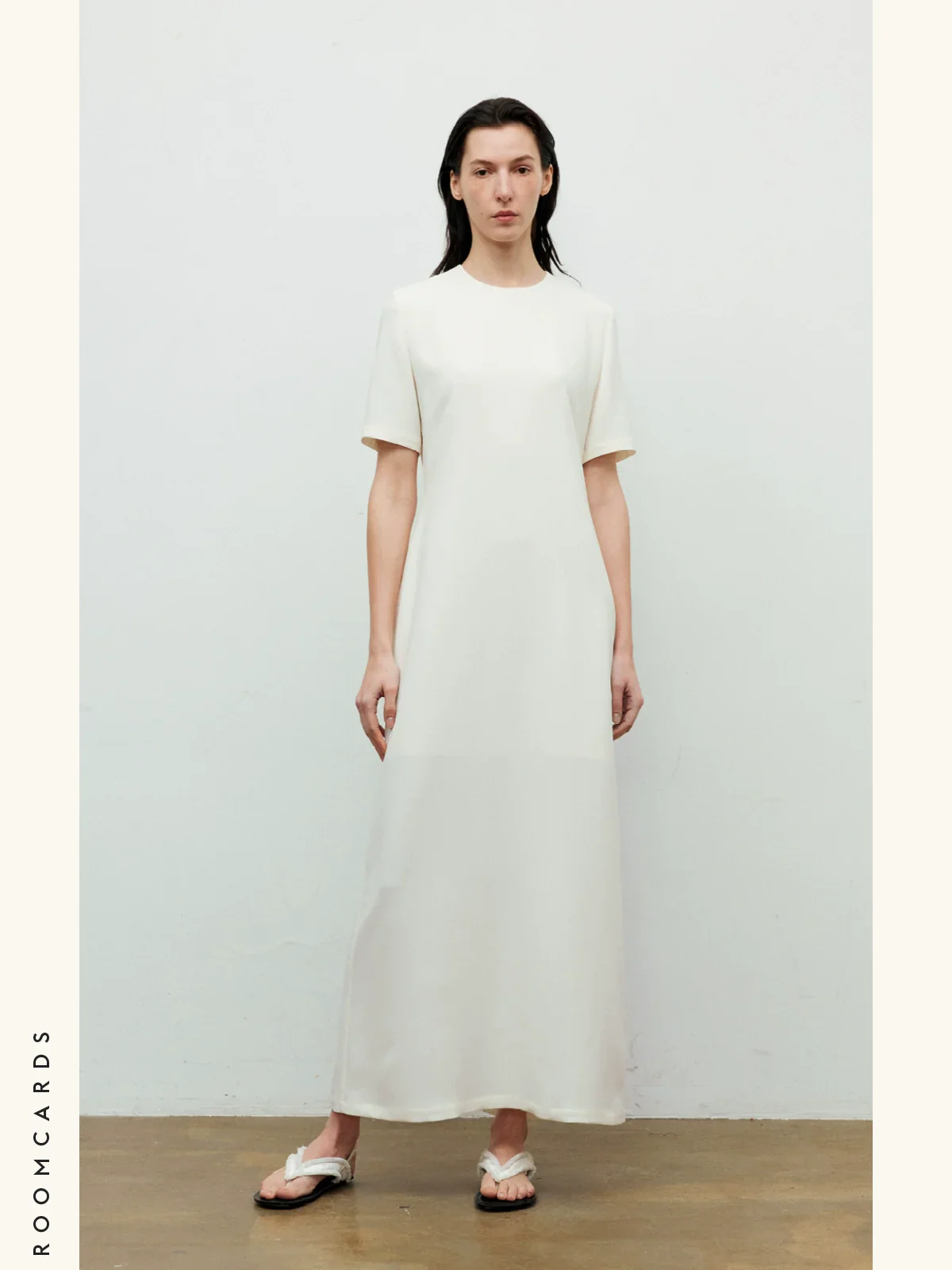 Acetate Short-Sleeve Midi Dress - Image 2