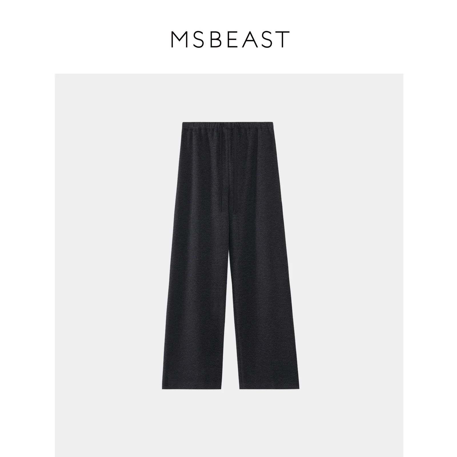 Acetate-Wool Drawstring Wide-Leg Trousers - Image 12