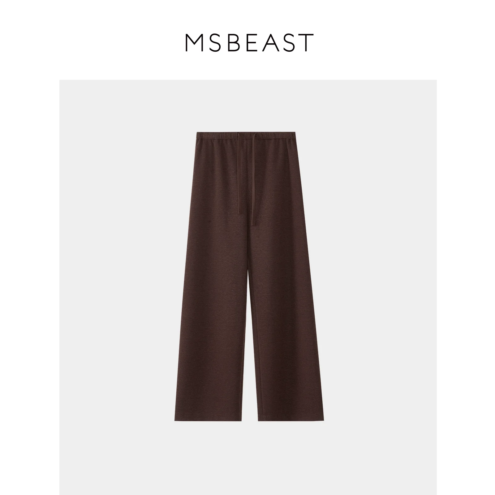 Acetate-Wool Drawstring Wide-Leg Trousers - Image 26