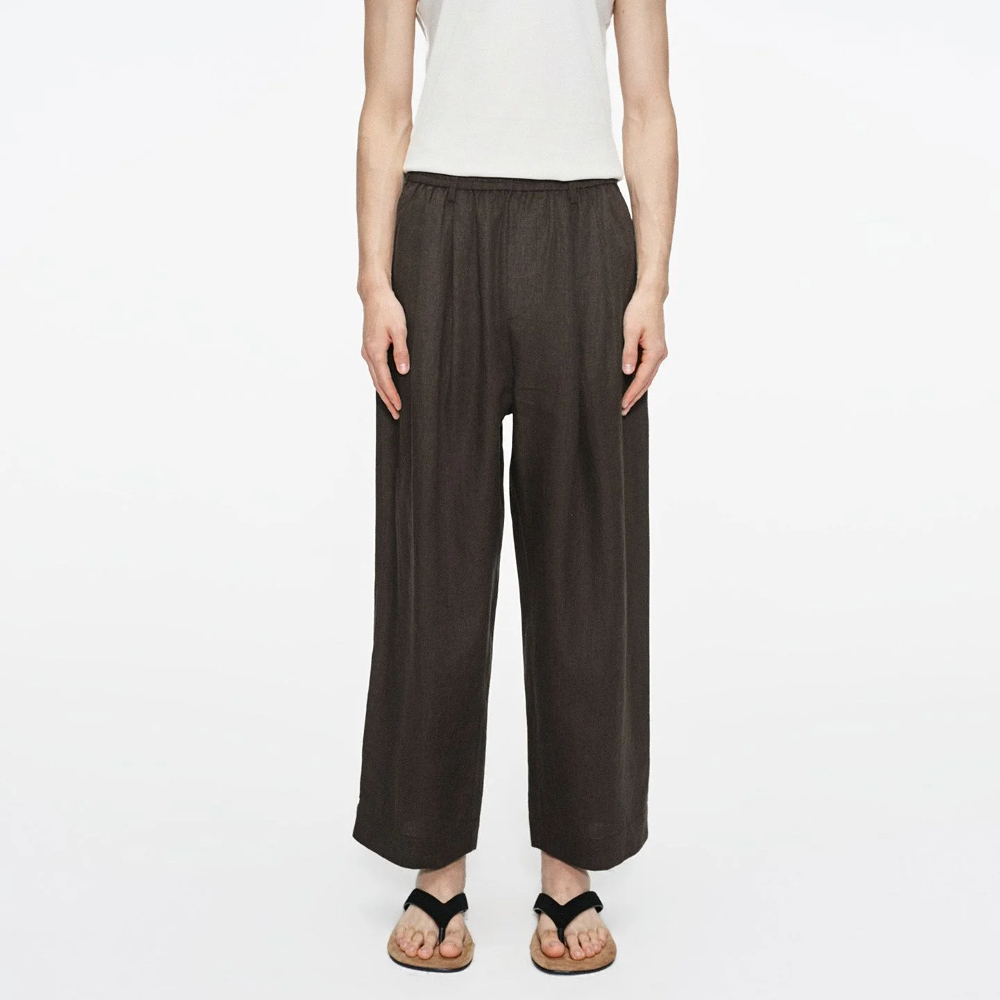 Adjustable Hem Linen Pants - Image 7