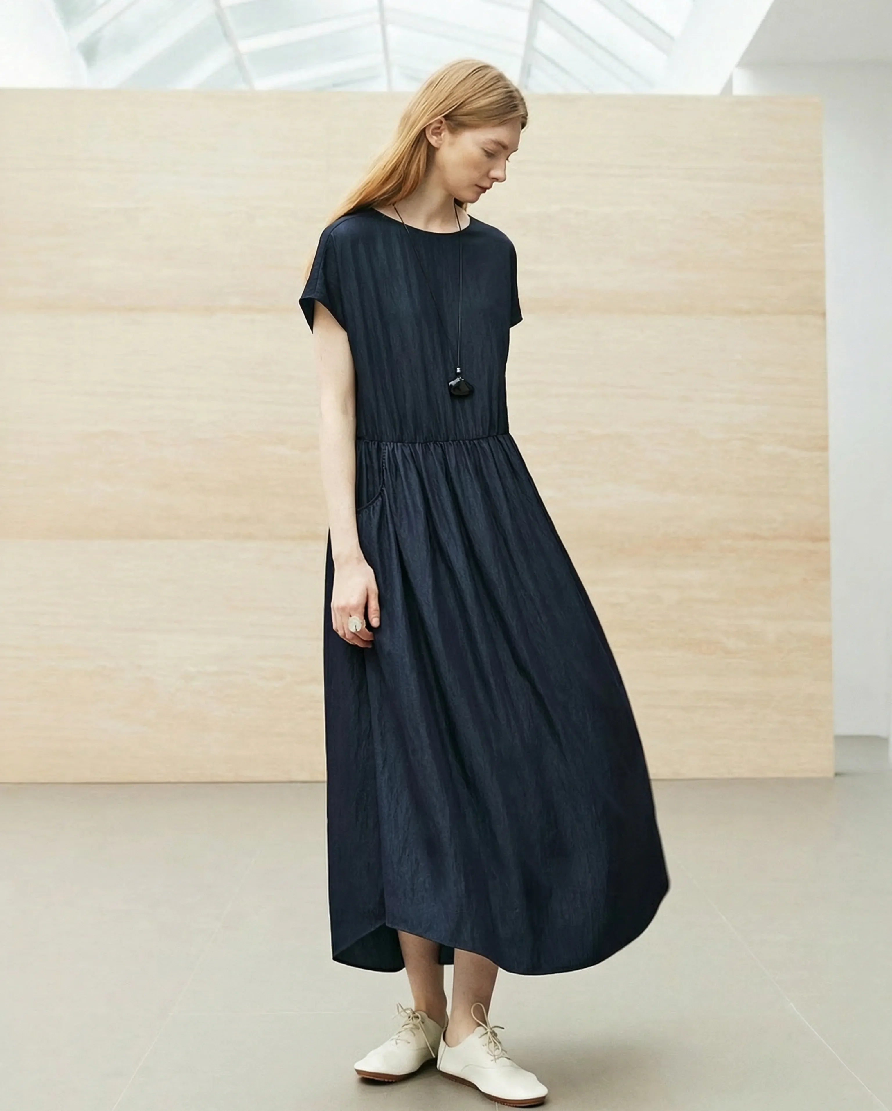 Airy Cinched Raglan Dress - Image 5