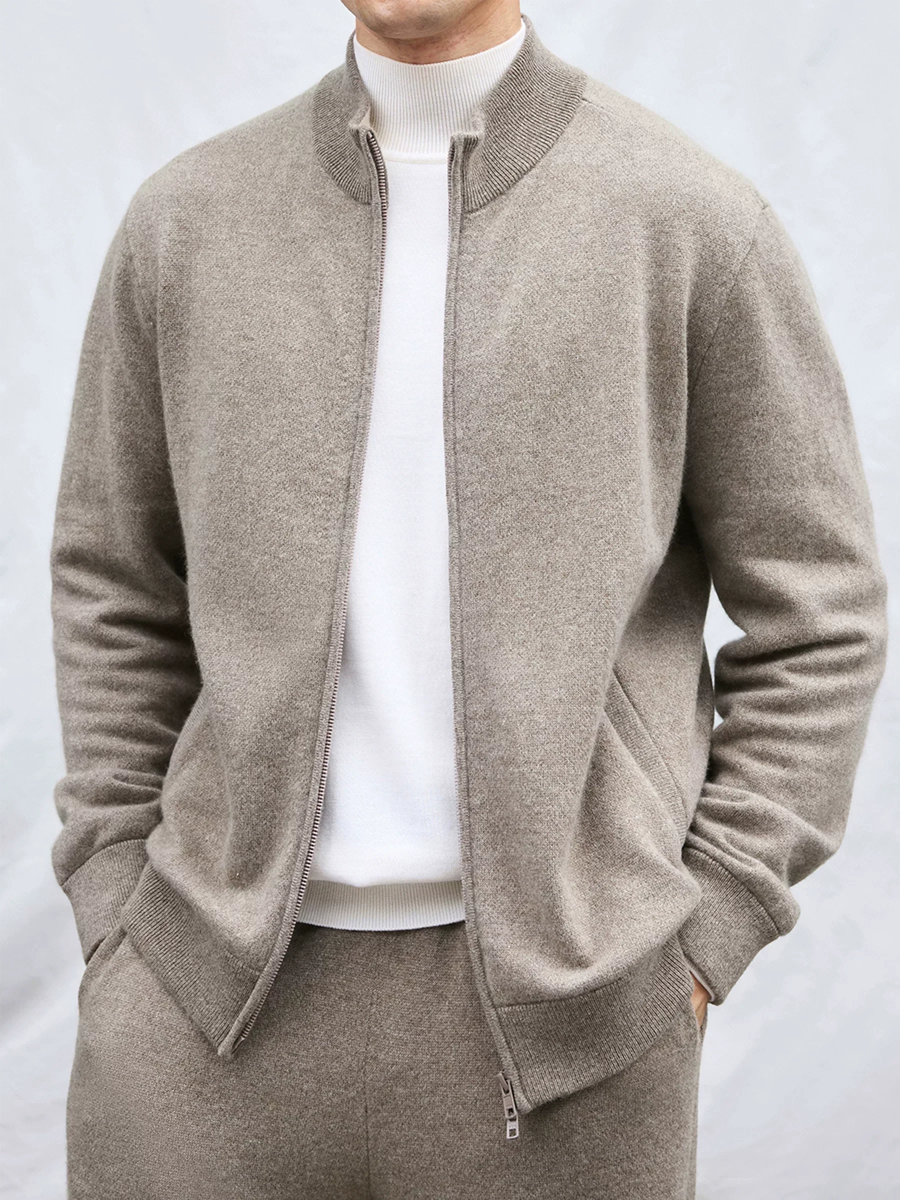Alashan Cashmere Zip Cardigan - Image 2