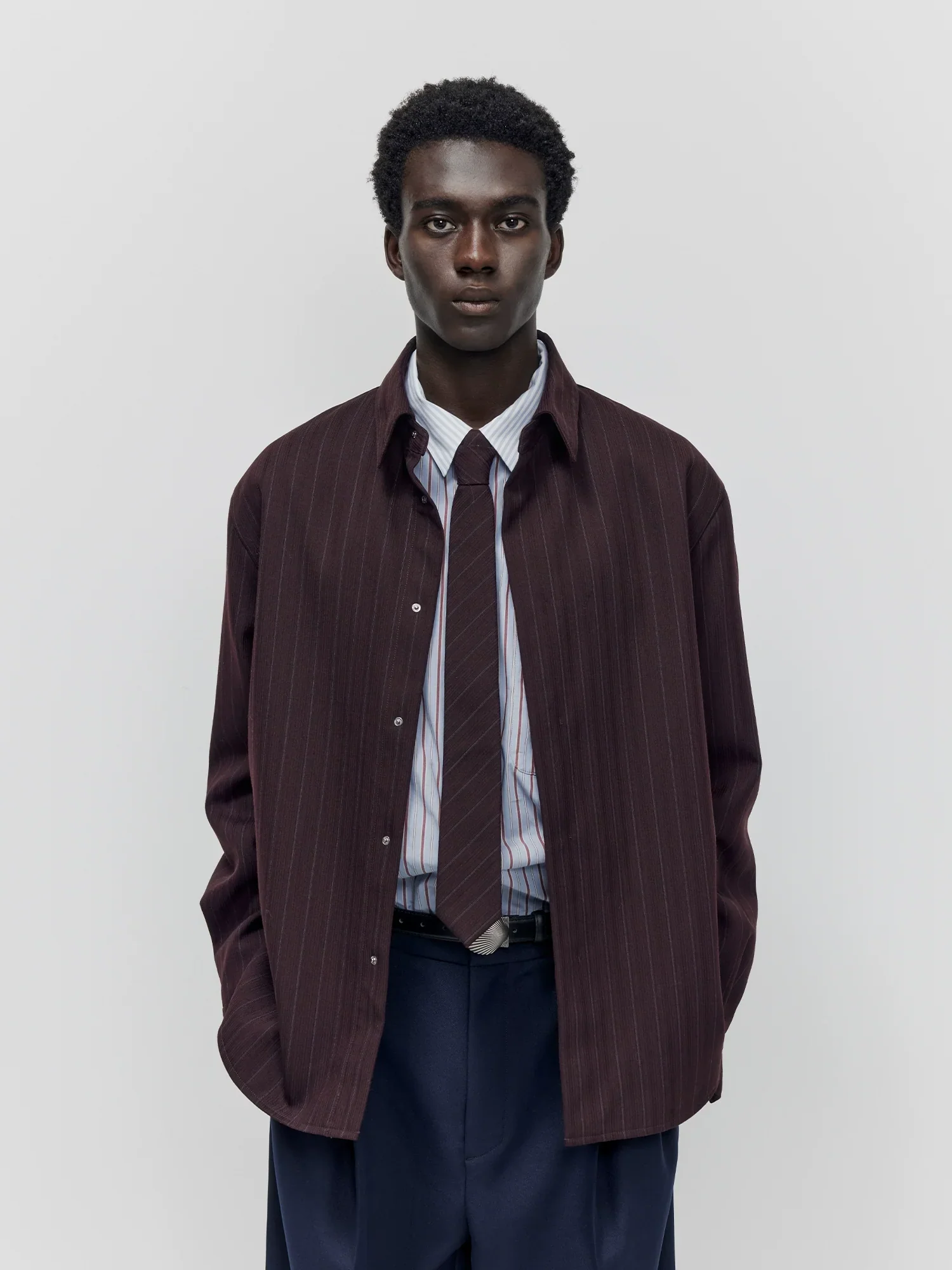 Albert Wool-Blend Pinstripe Jacket - Image 2