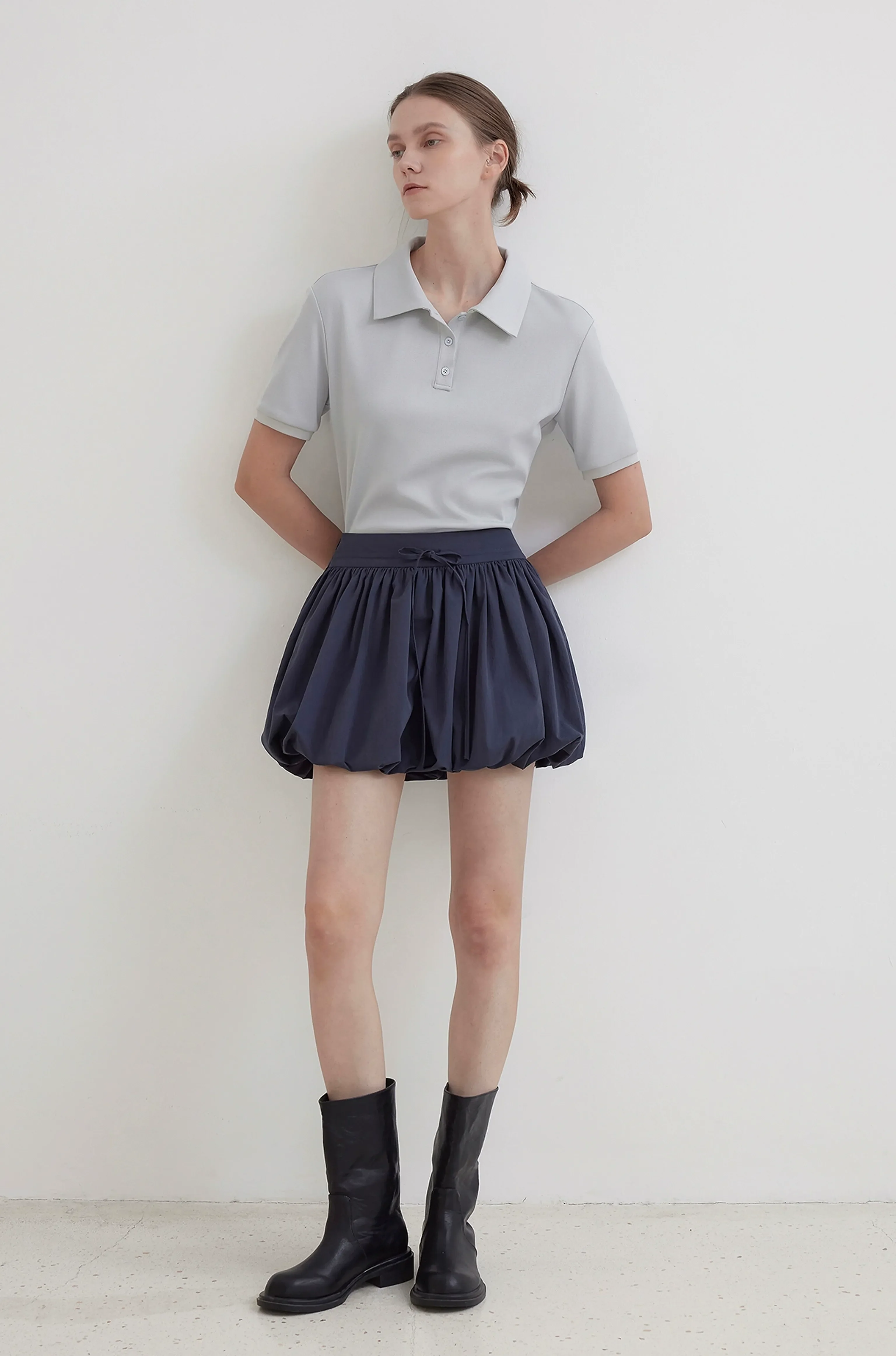 Alice A-Line Bubble Mini Skirt - Image 4