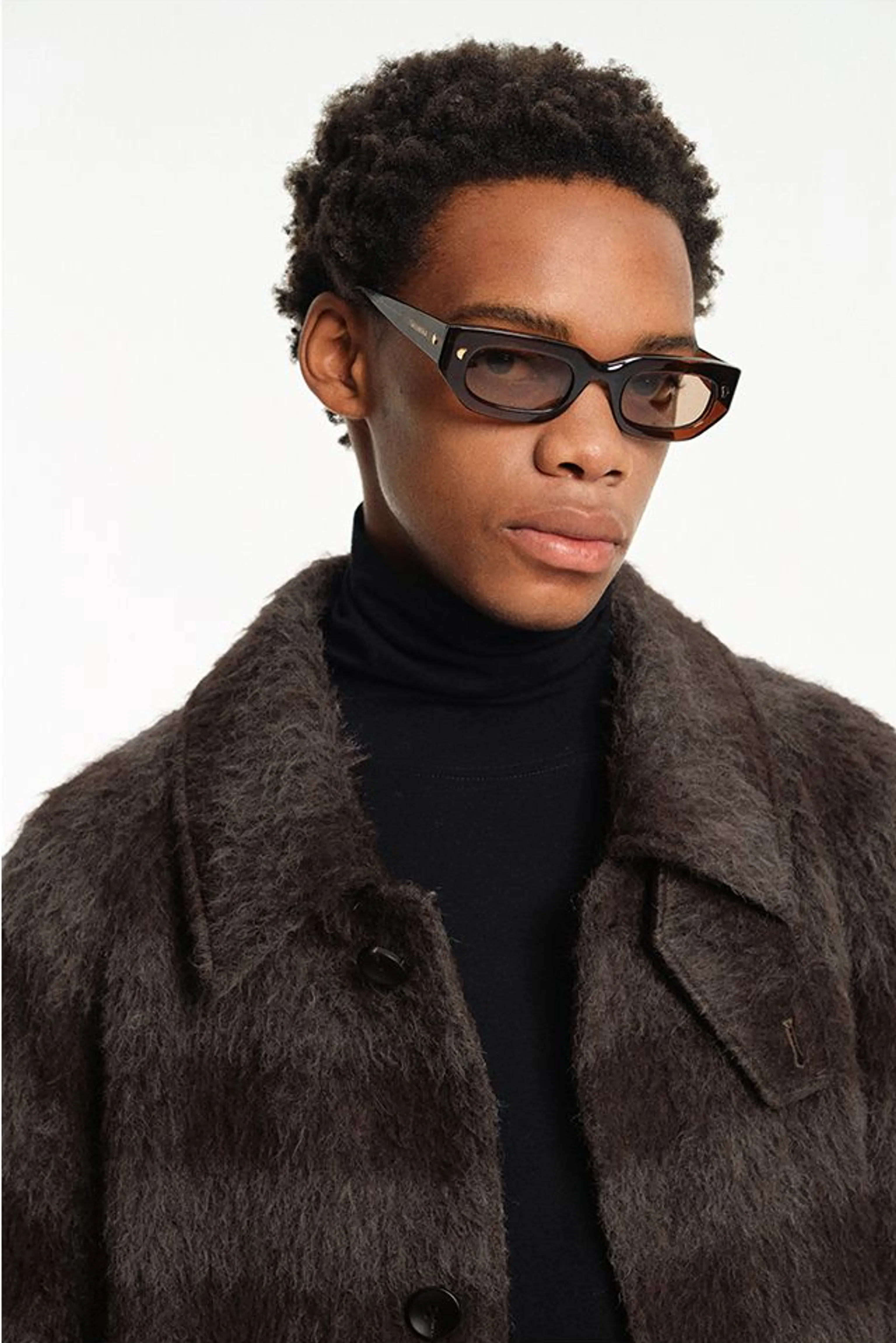 Alpaca Mohair Plaid Coat - Image 7
