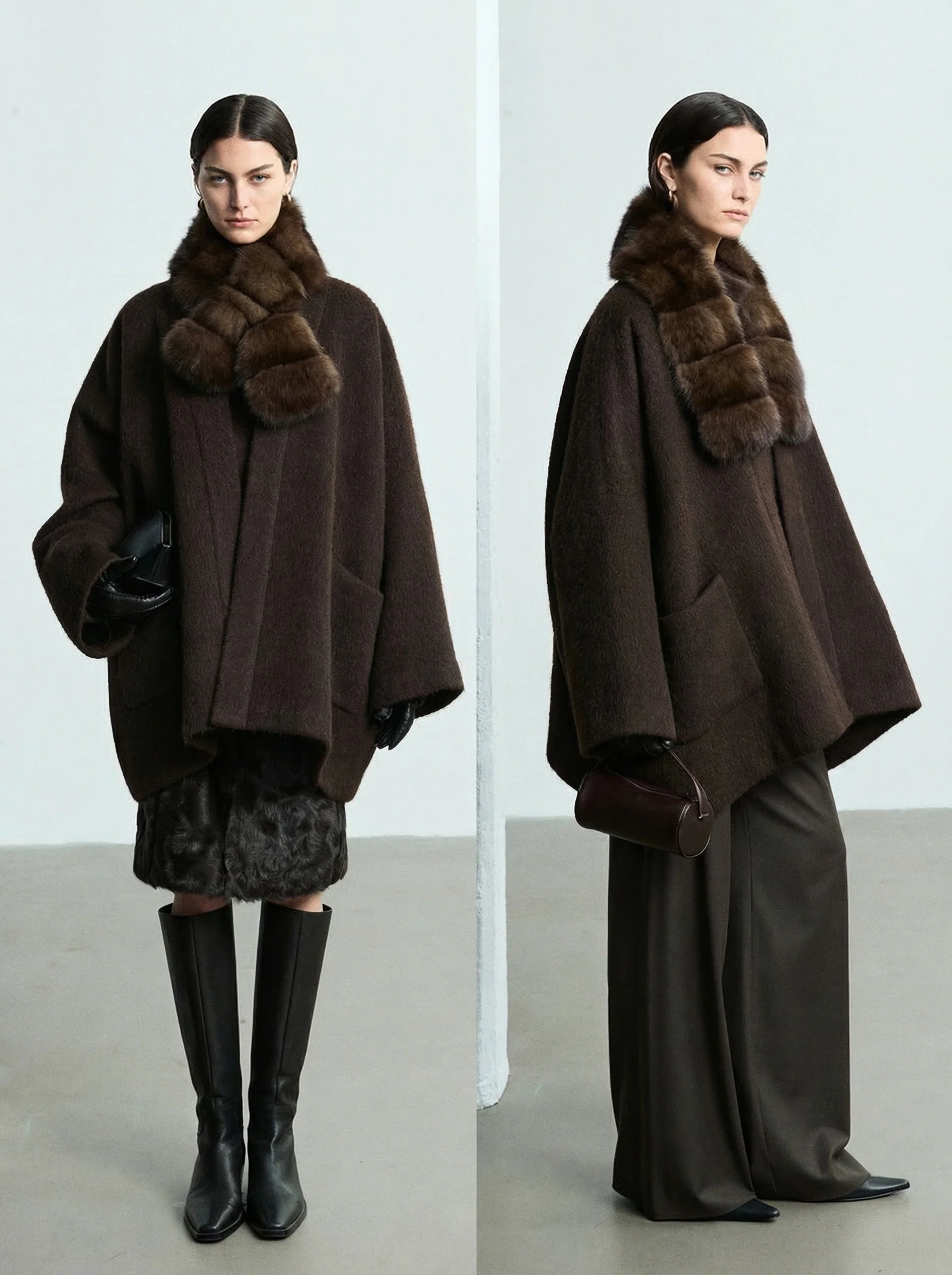 Alpaca Shawl Collar Coat - Image 5