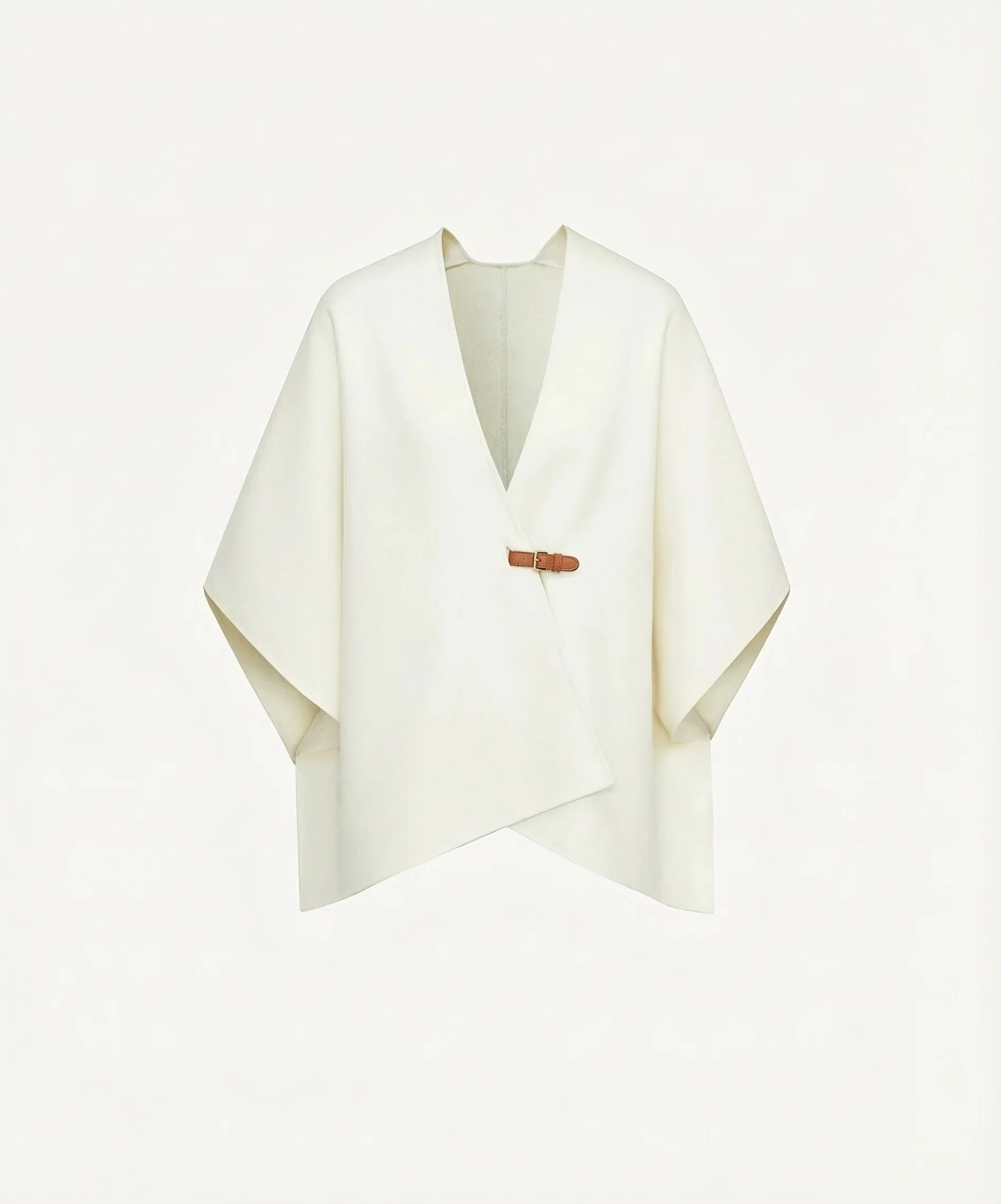 Alxa Double-Faced Cashmere Wool Cape