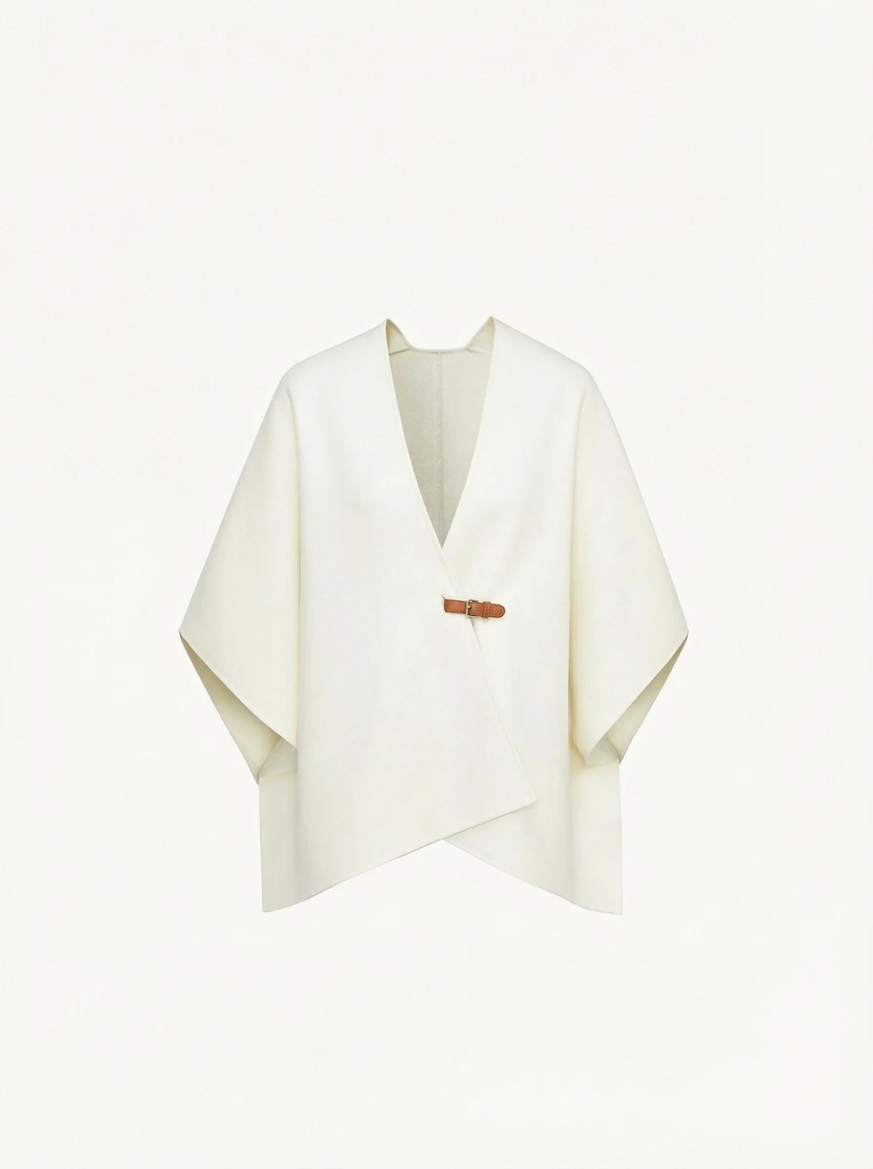 Alxa Double-Faced Cashmere Wool Cape - Image 5