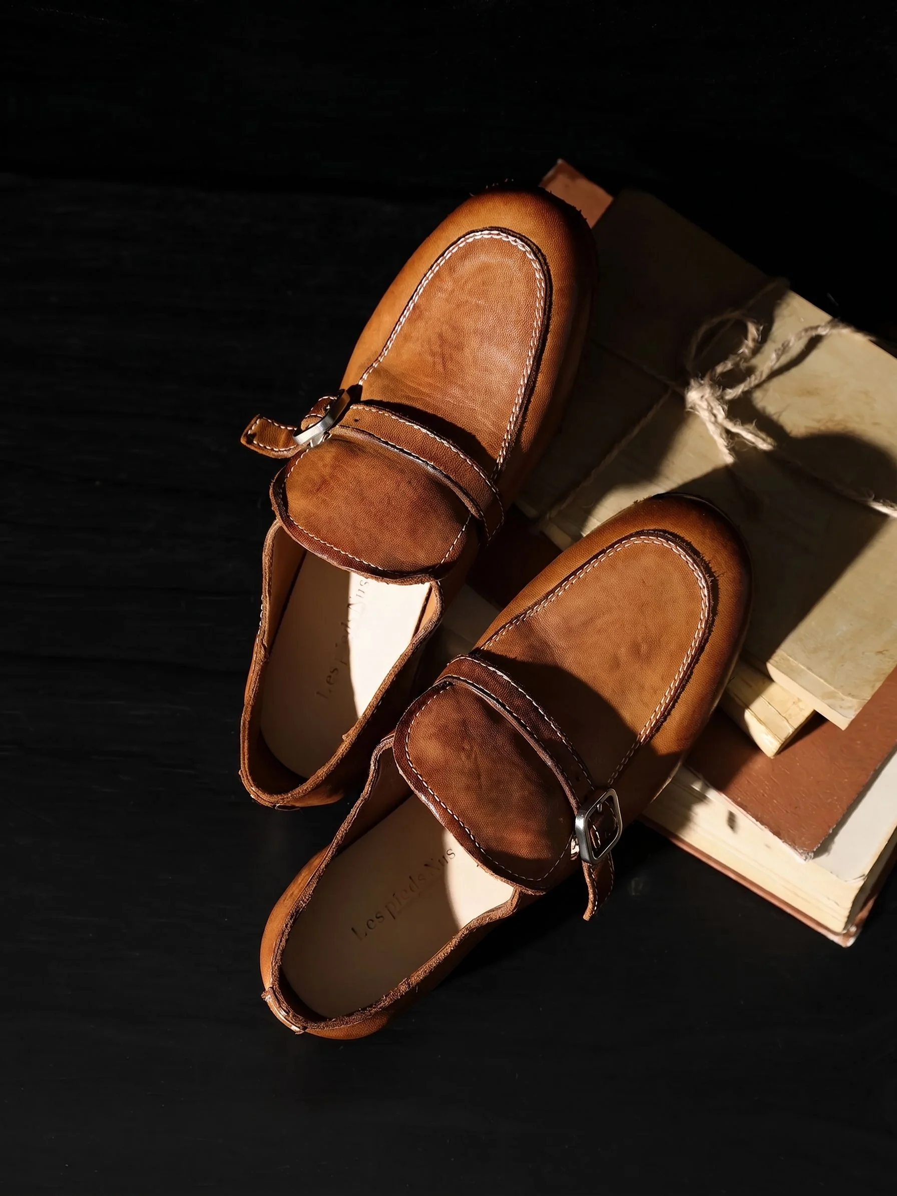 Amber Top-Grain Leather Buckle Loafer - Image 2