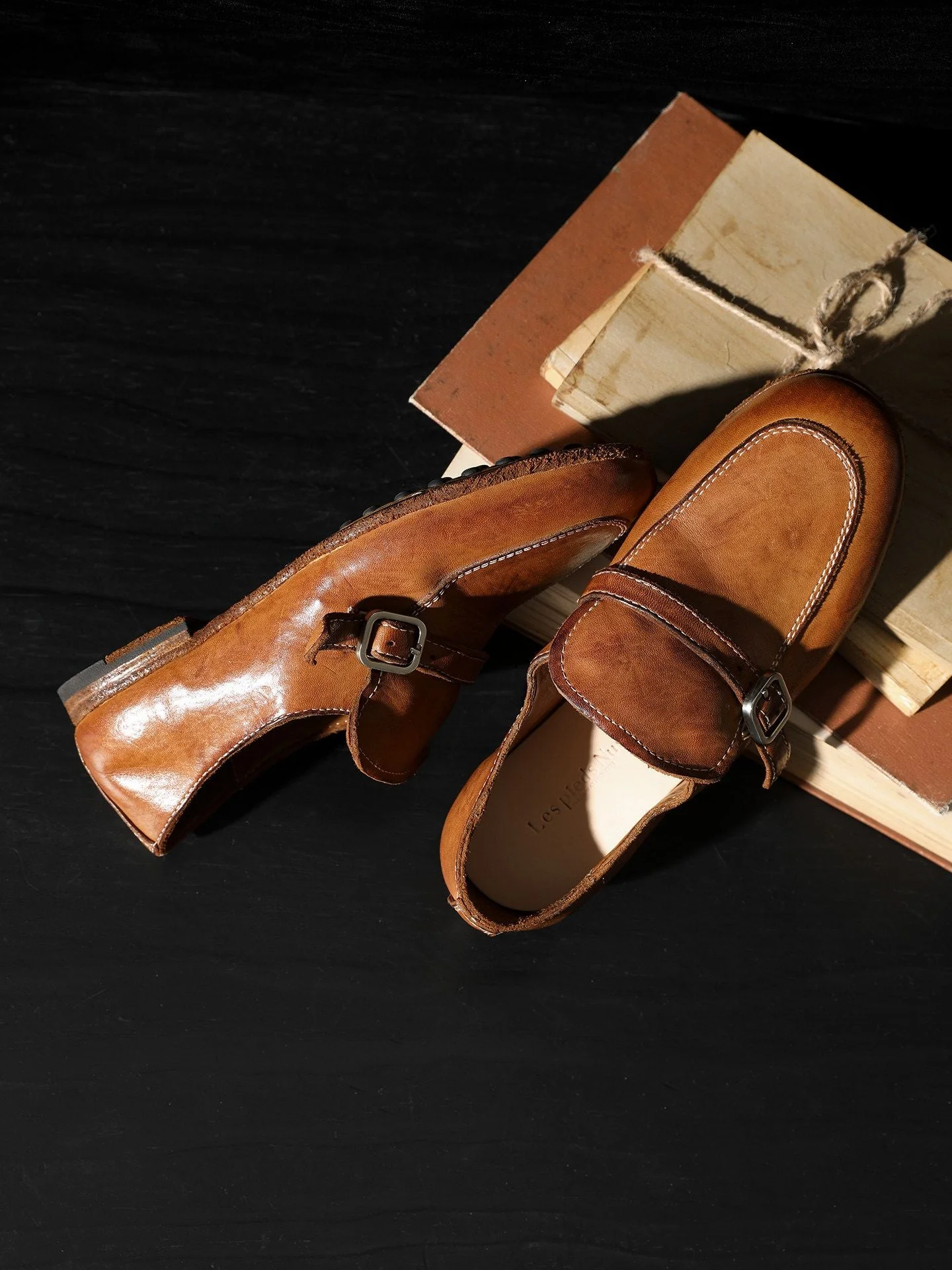 Amber Top-Grain Leather Buckle Loafer - Image 3