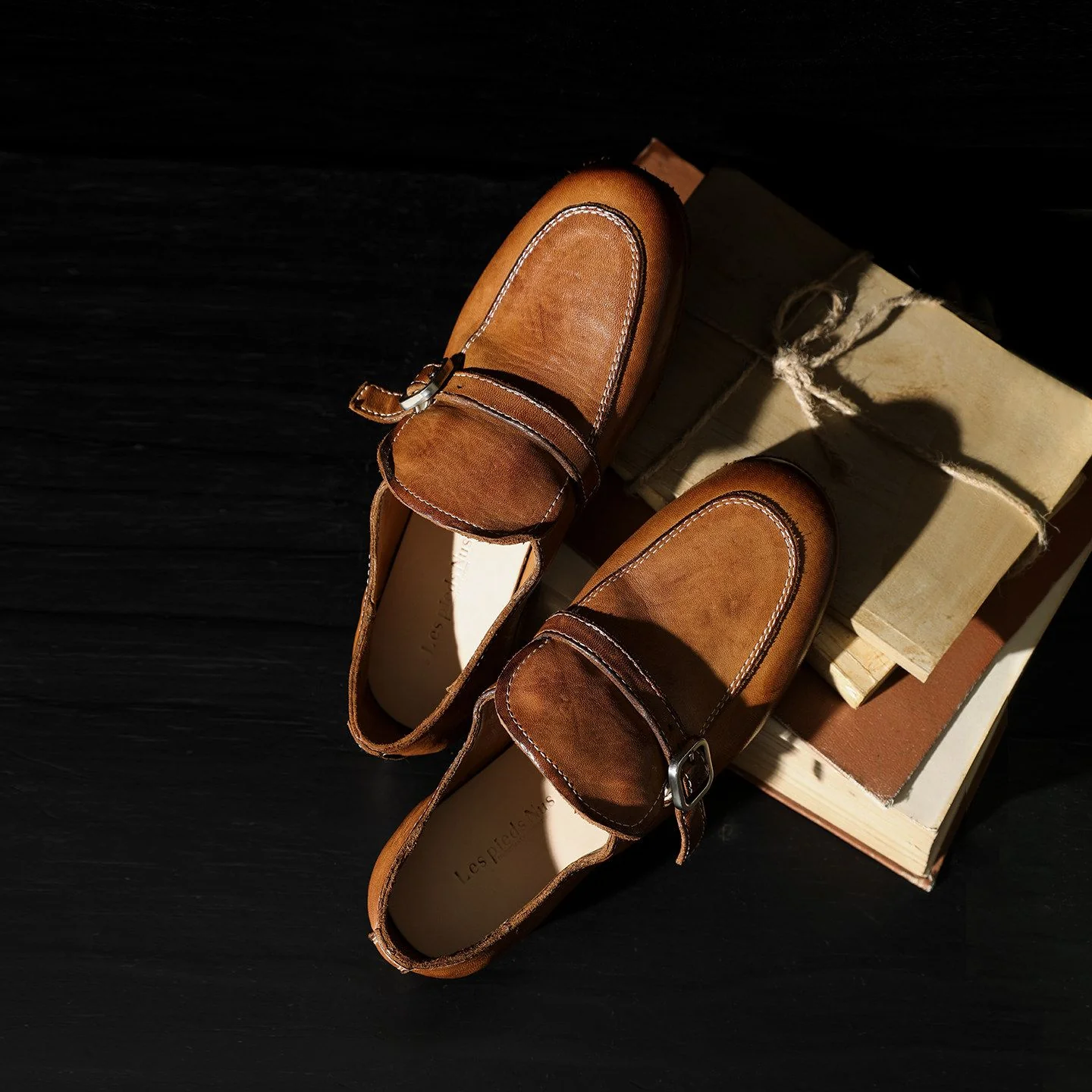 Amber Top-Grain Leather Buckle Loafer - Image 4