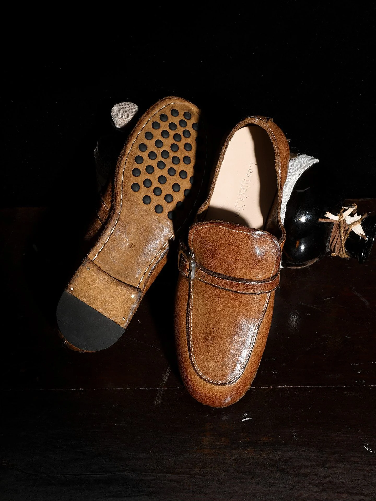 Amber Top-Grain Leather Buckle Loafer - Image 5