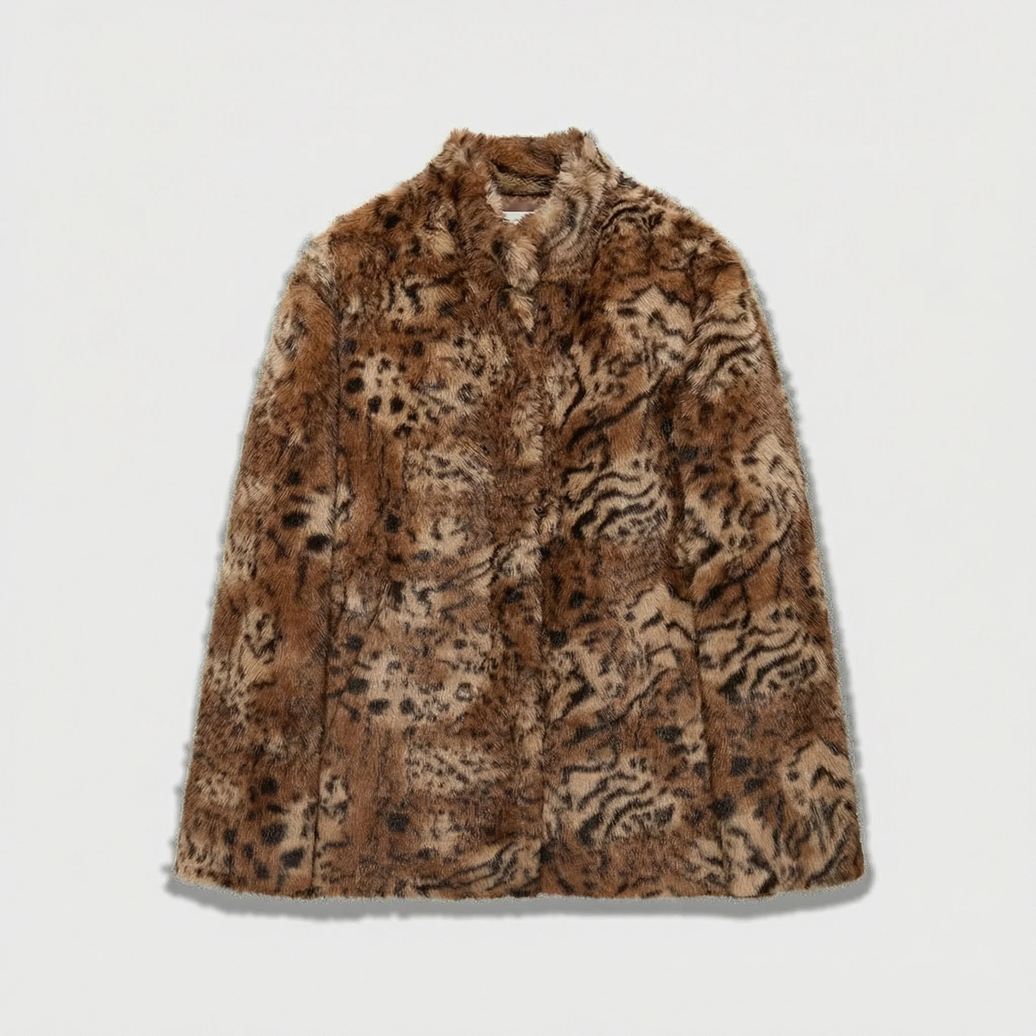 Animal Print Faux-Fur Coat - Image 6