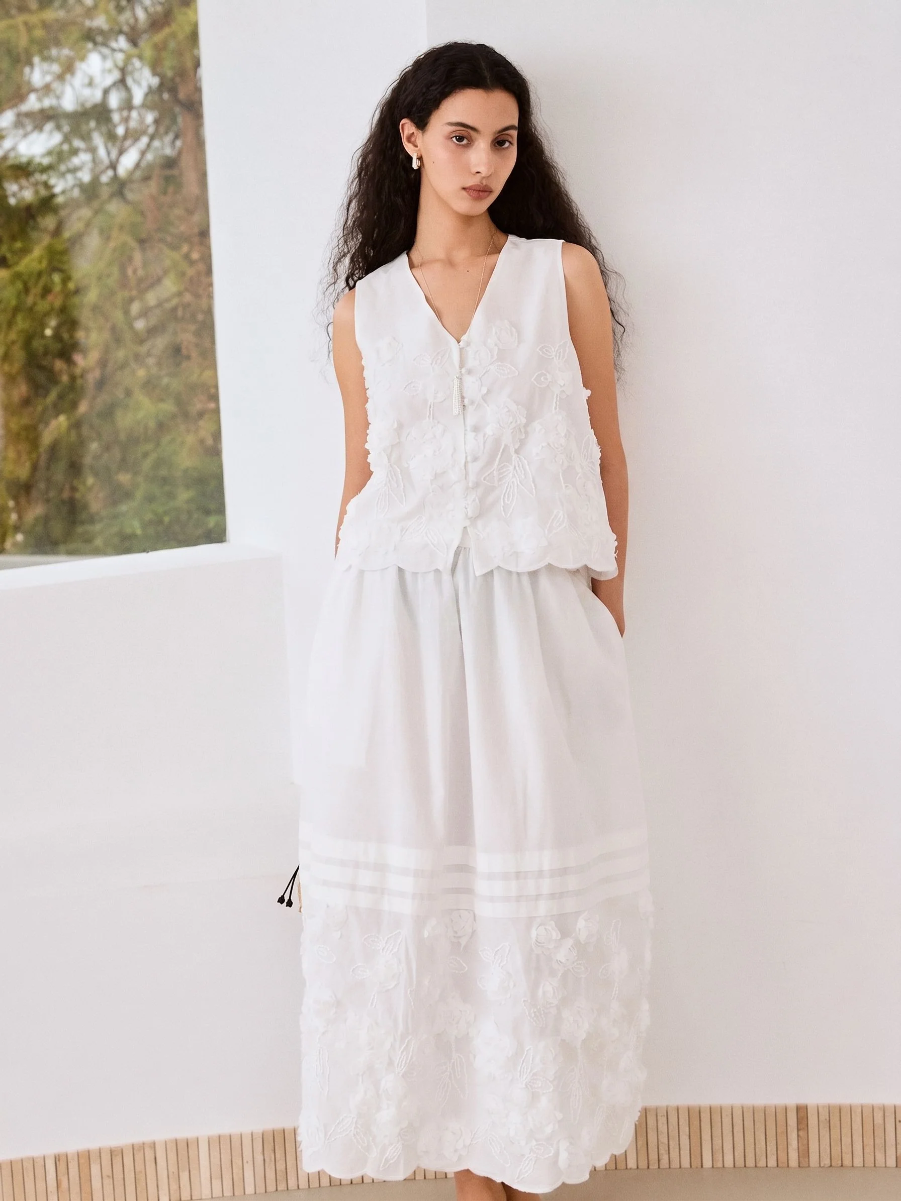 Appliqué Vest Skirt