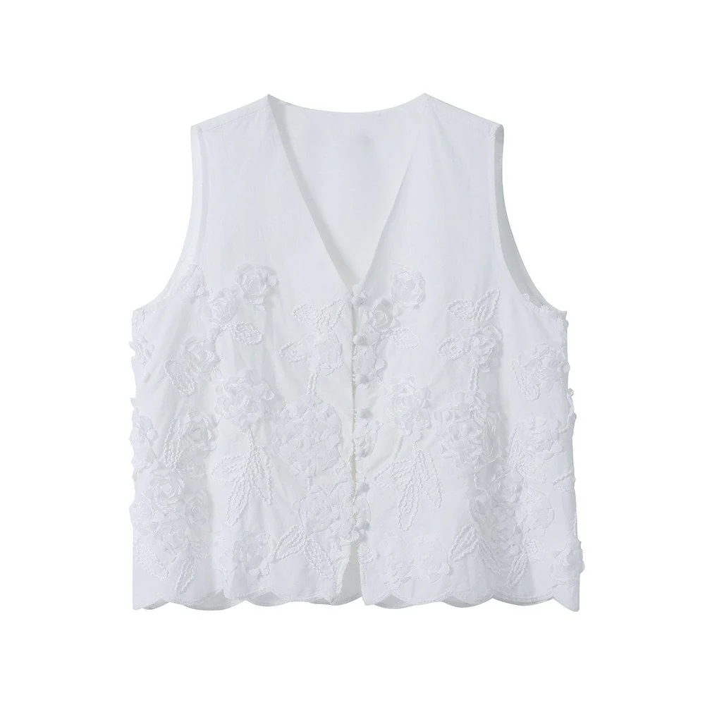 Appliqué Vest Skirt - Image 6