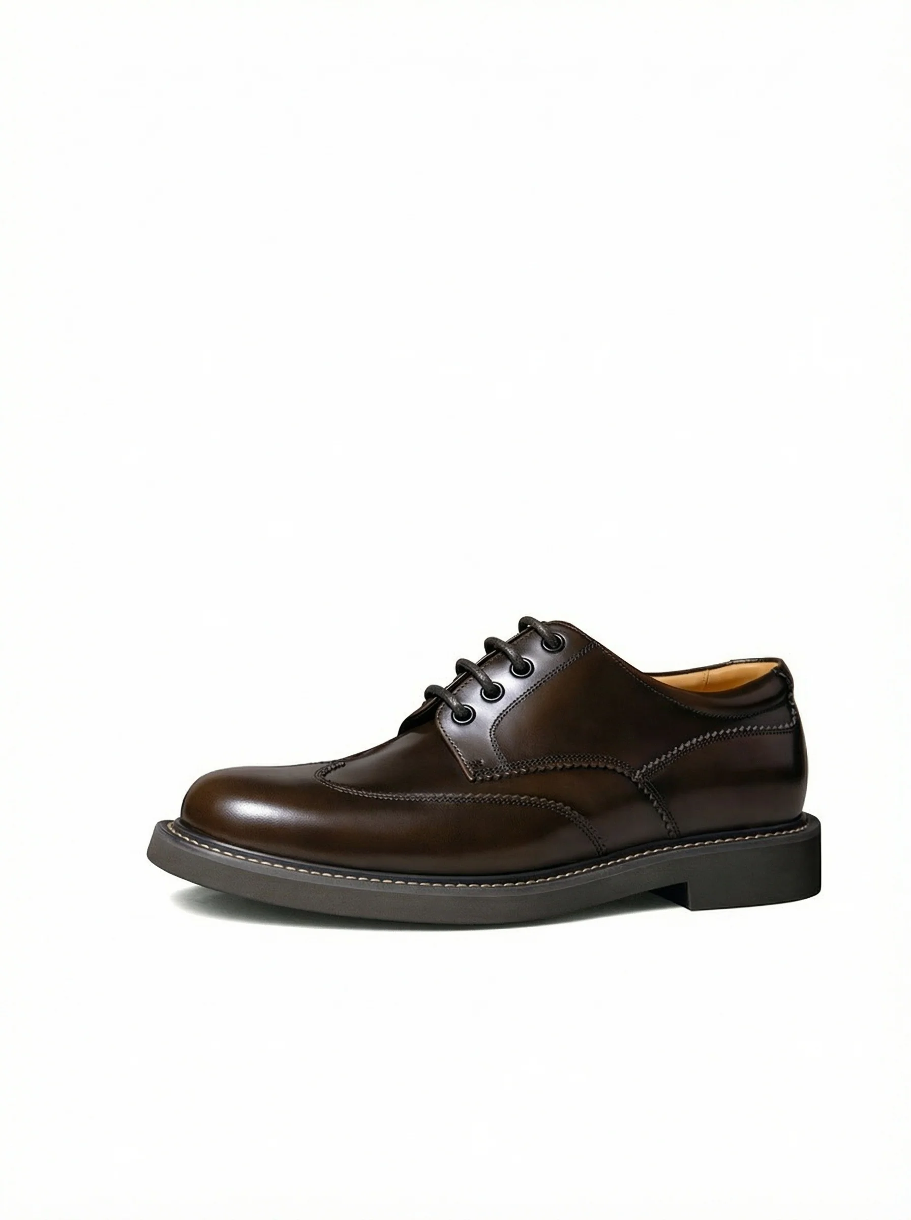 Apron-Toe Calf Leather Derby