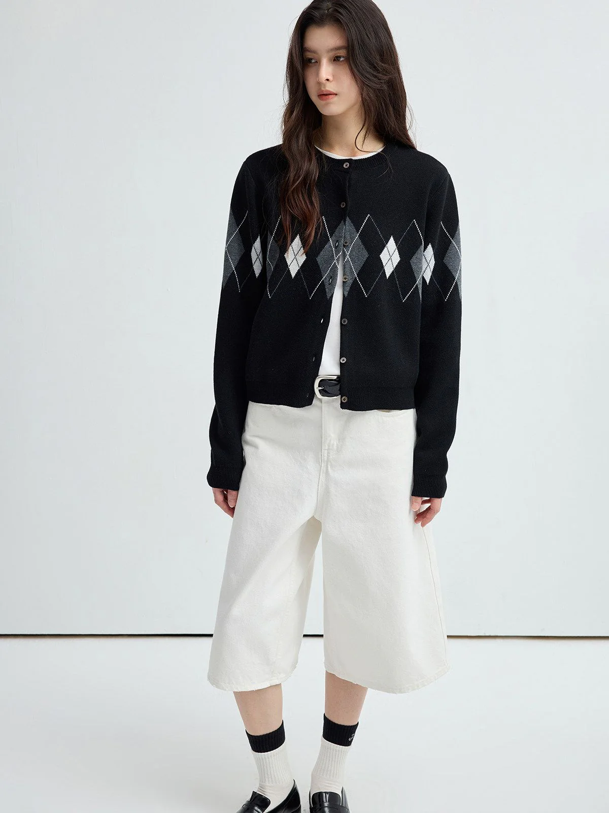 Argyle Button Cardigan - Image 2