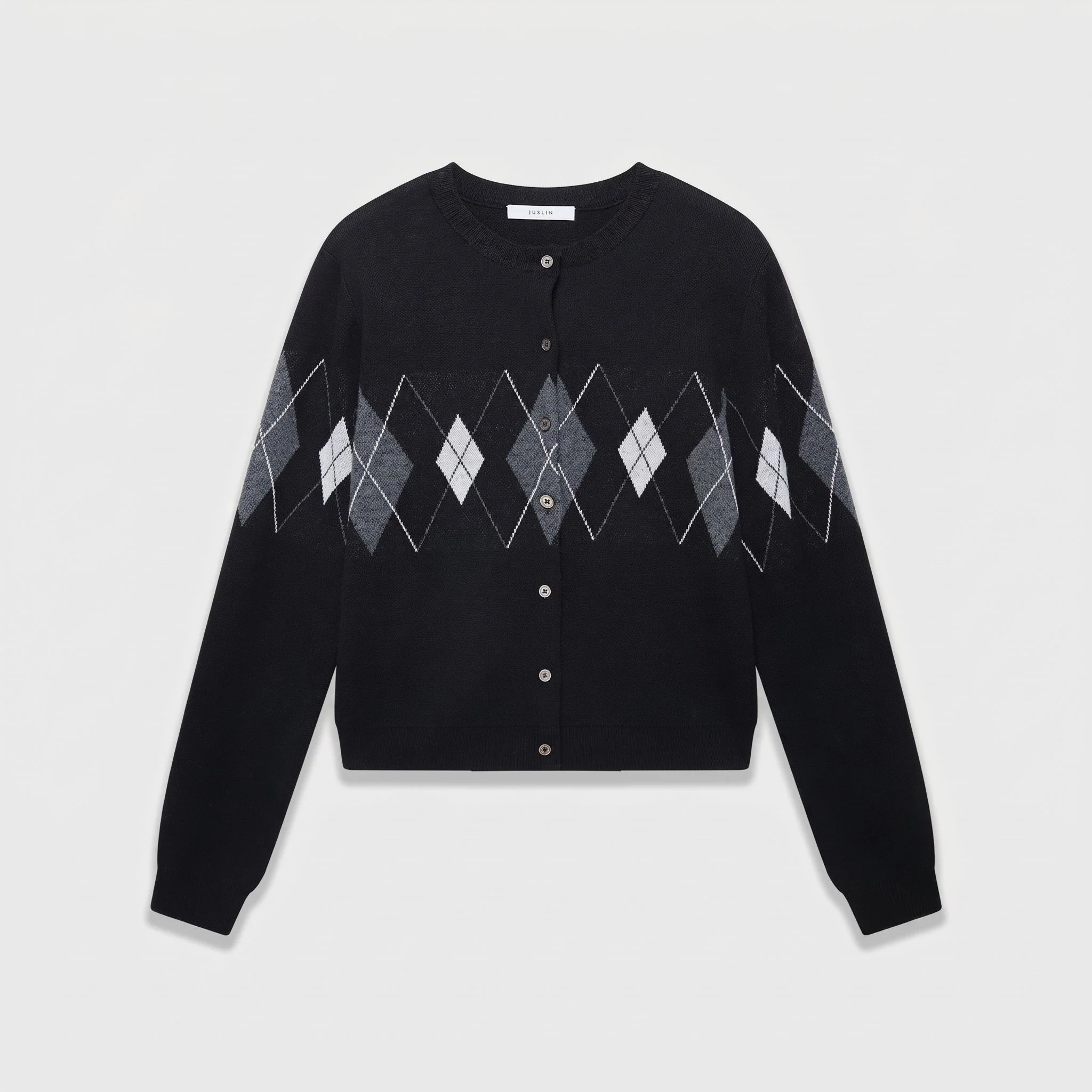 Argyle Button Cardigan - Image 6
