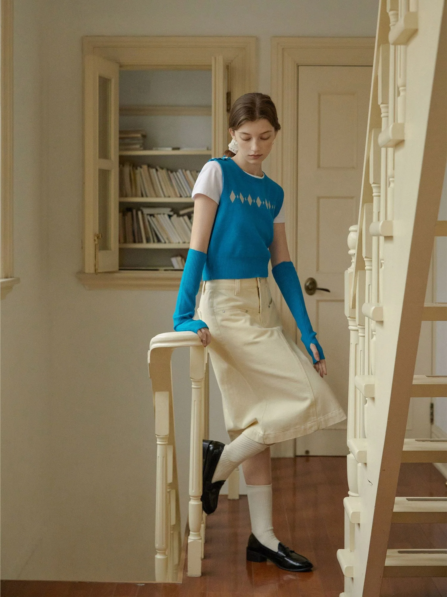 Argyle Knit Vest Set - Image 2