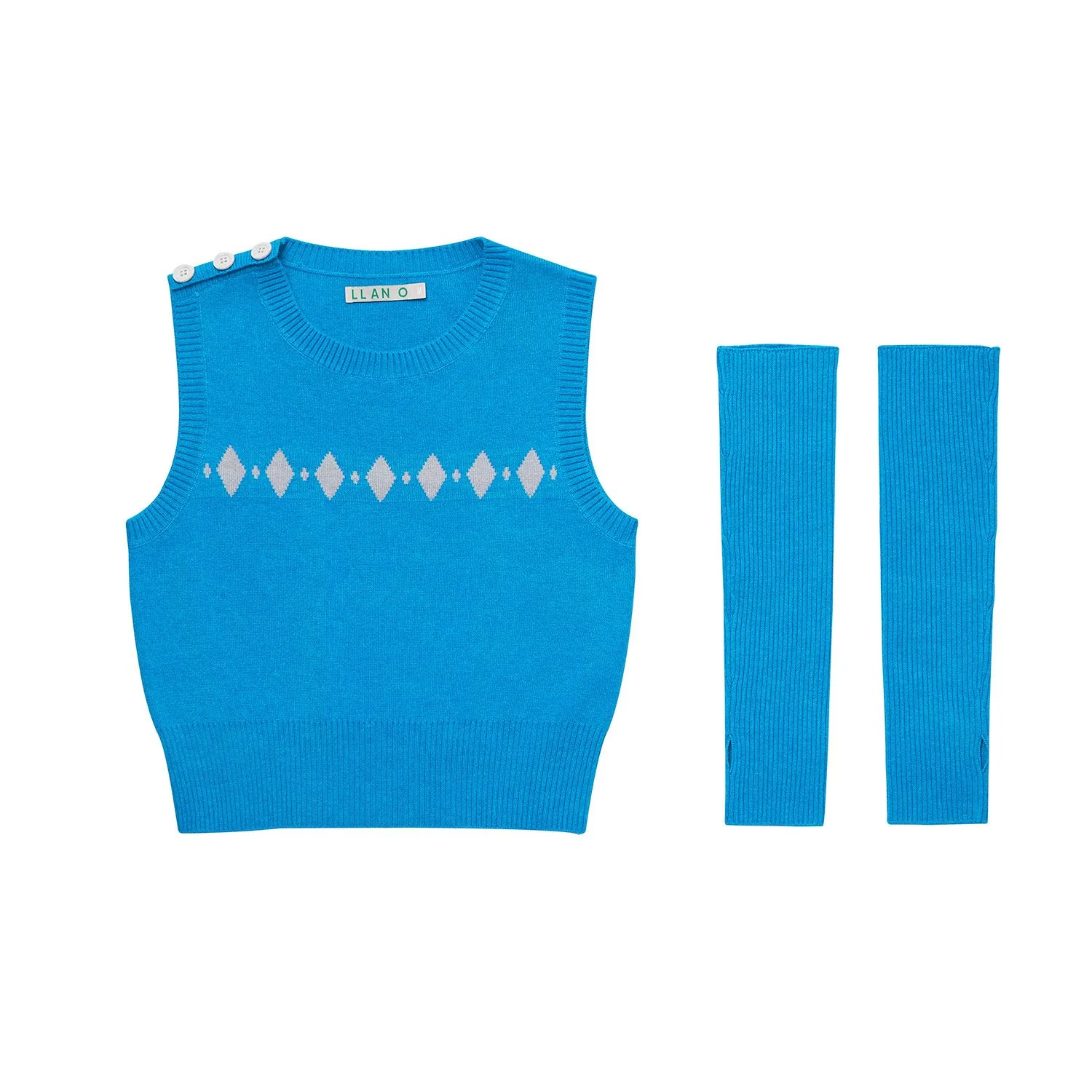 Argyle Knit Vest Set - Image 6