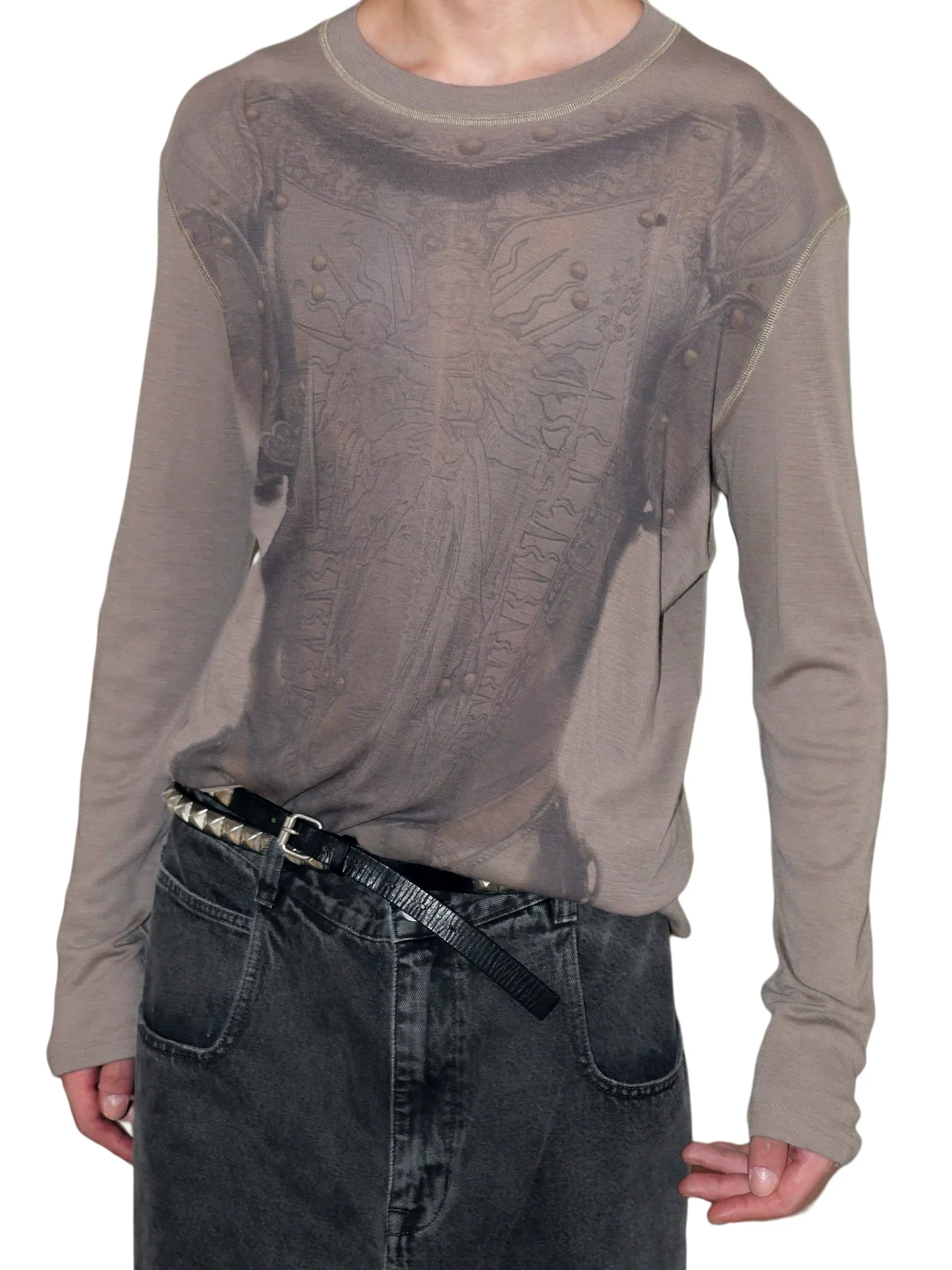 Armor Print Merino Wool Tee - Image 2