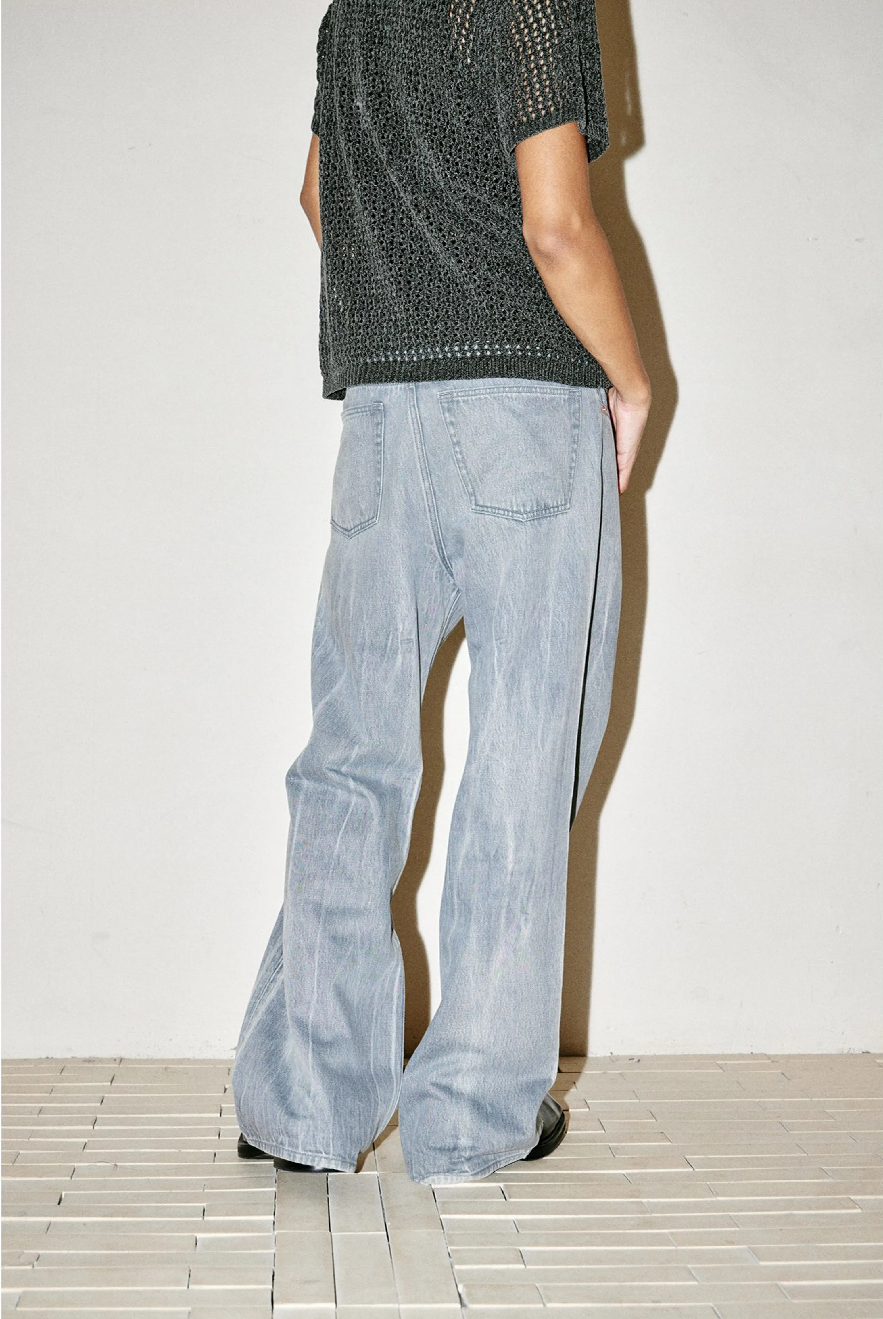 Ash Grey Straight-Leg Jeans - Image 4