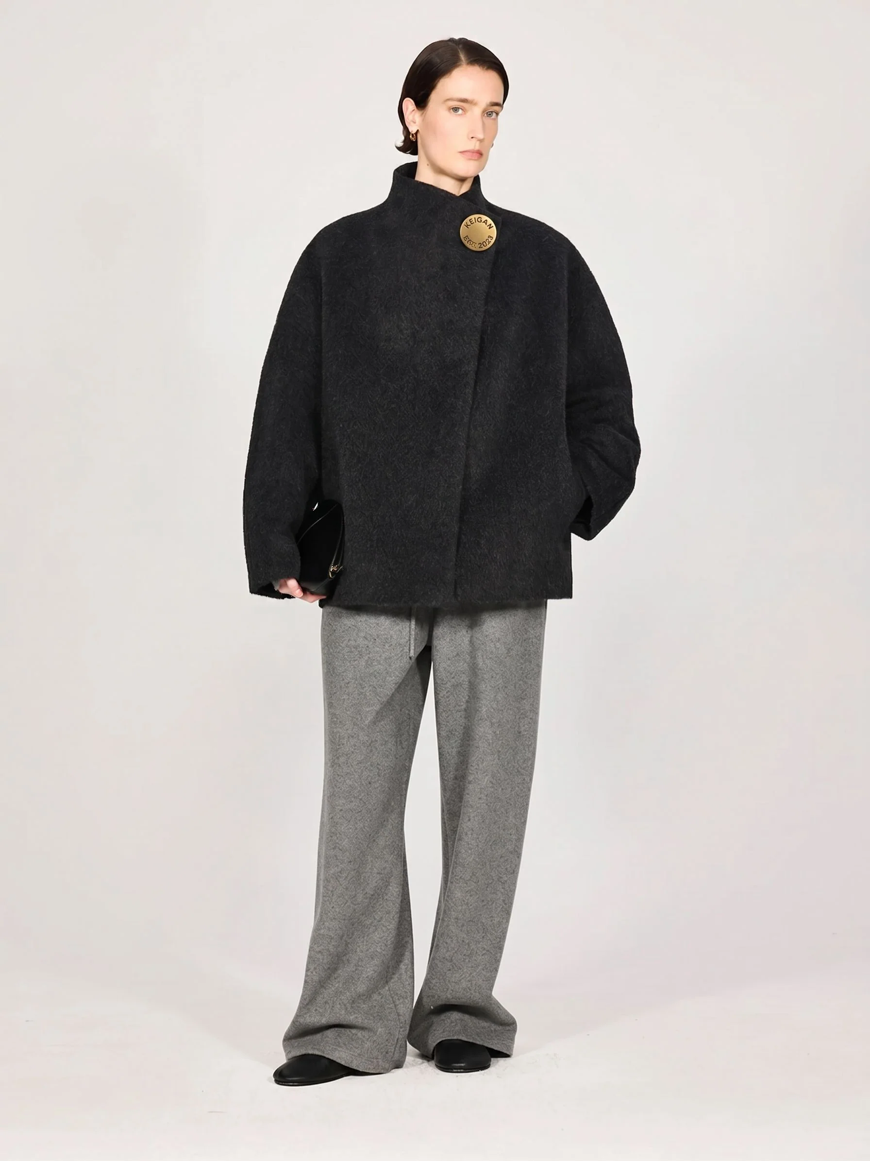 Asymmetric Button Jacket - Image 3