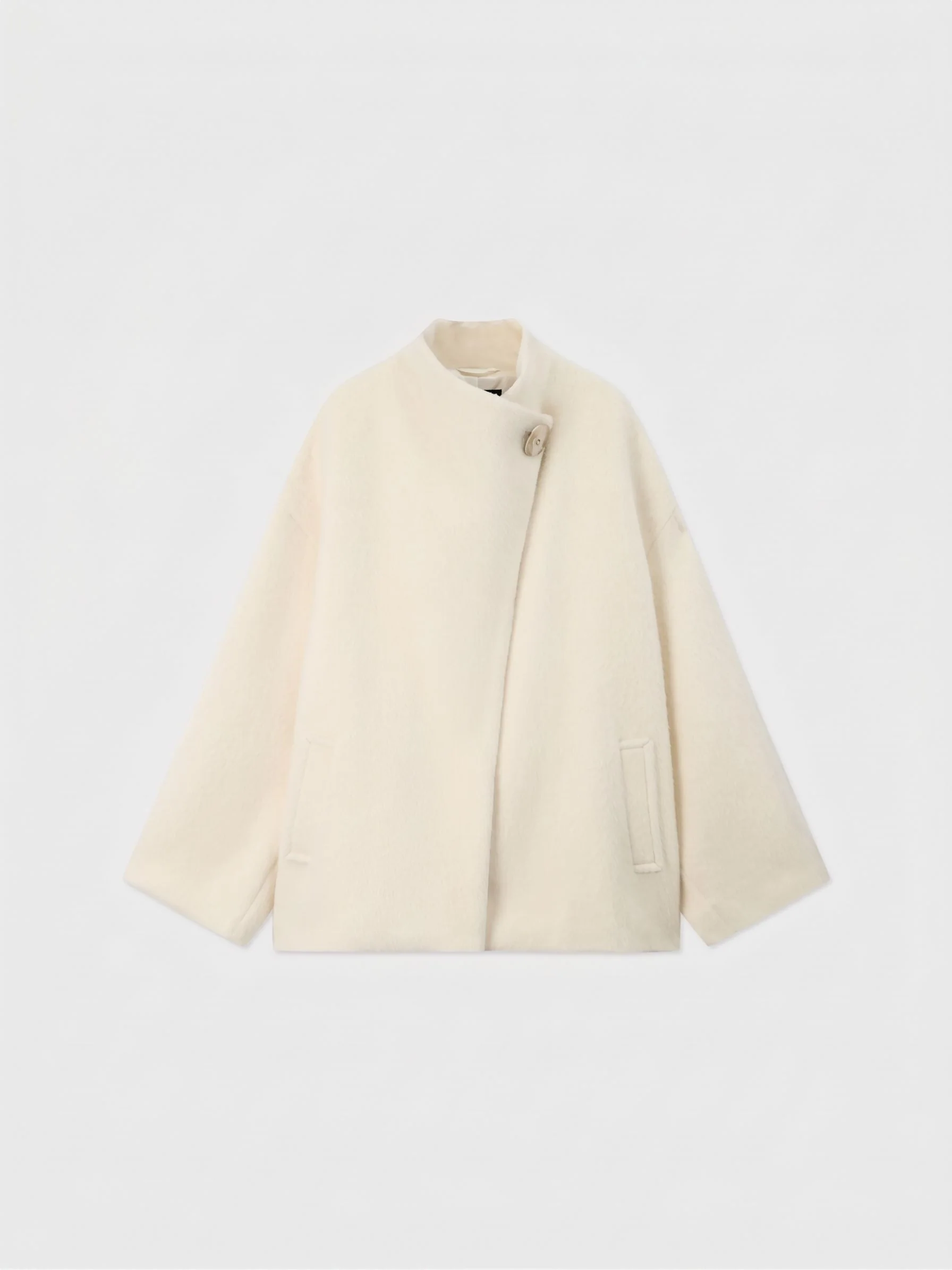 Asymmetric Button Jacket - Image 5