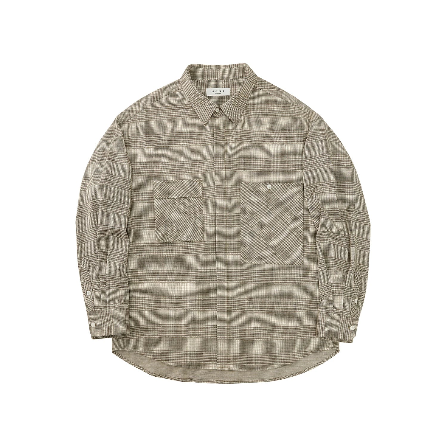 Asymmetric Check Overshirt - Image 6