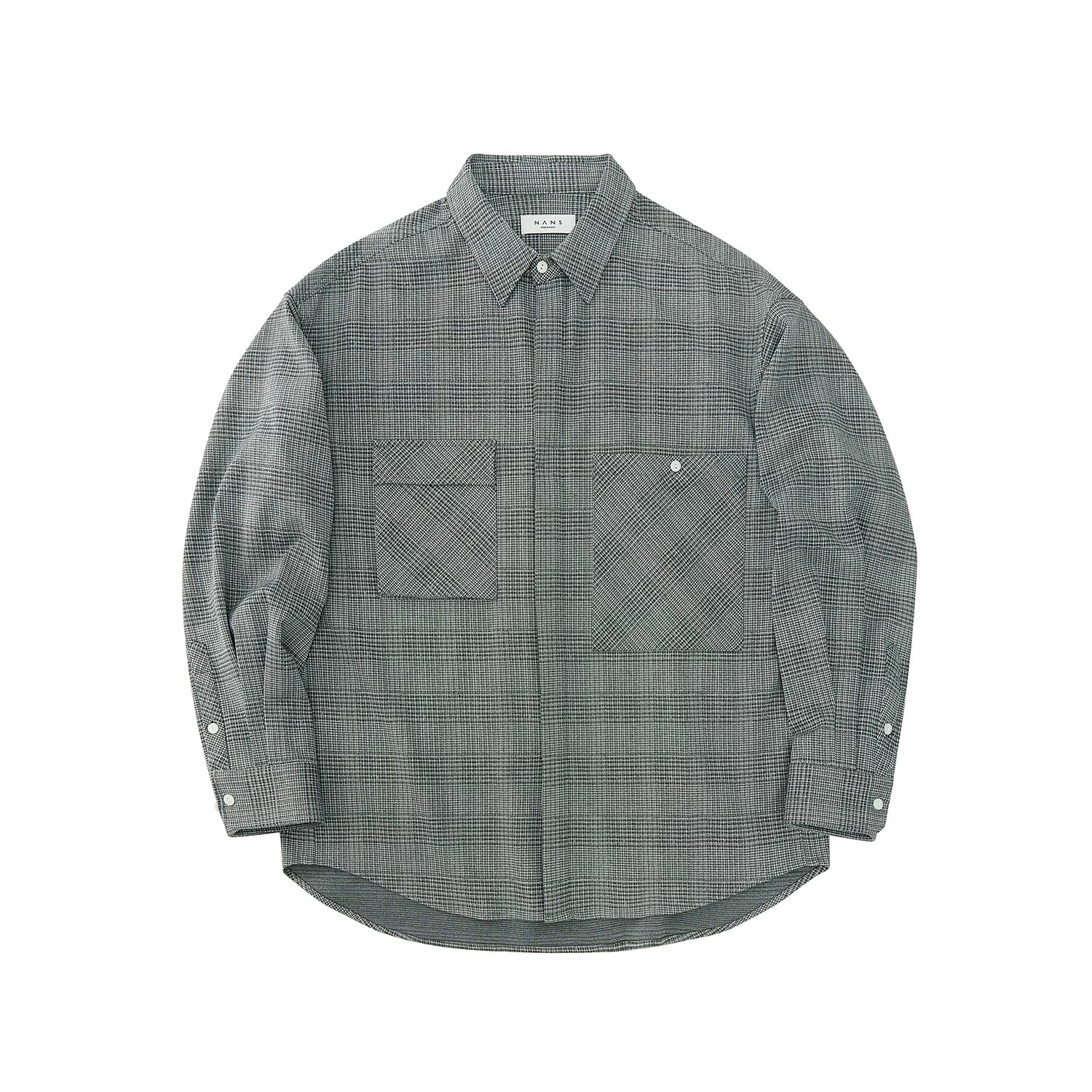 Asymmetric Check Overshirt - Image 7